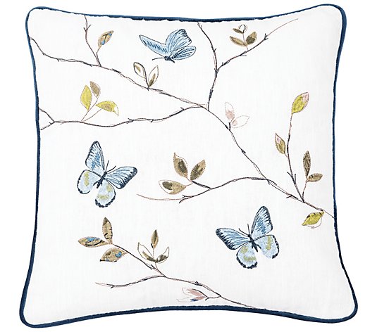 Butterfly Branch Pillow by Valerie