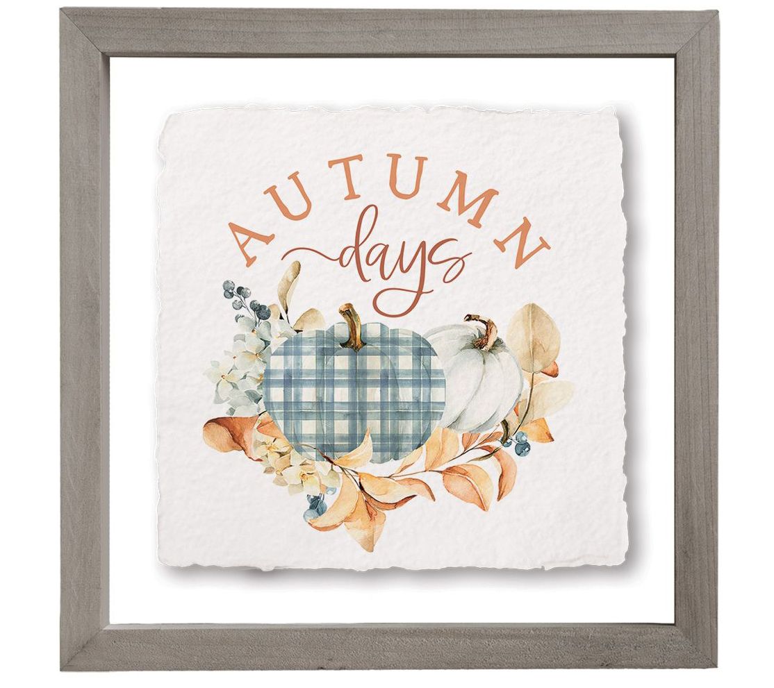 Sincere Surroundings 10" Autumn Days Gingham Floating Frame