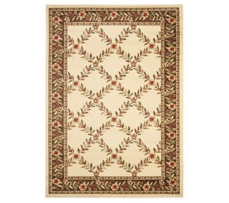 Lyndhurst Open Floral Power Loomed 5'3" x 7'6"Rug