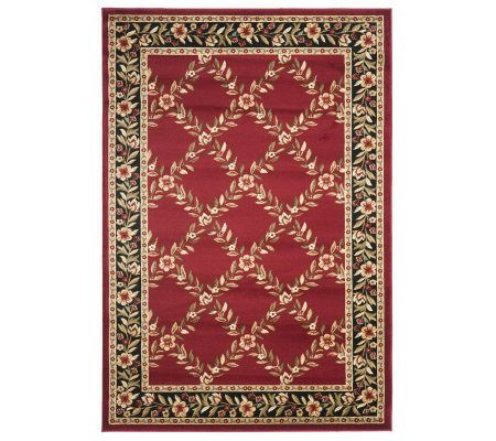 Lyndhurst Open Floral Power Loomed 5'3" x 7'6"Rug