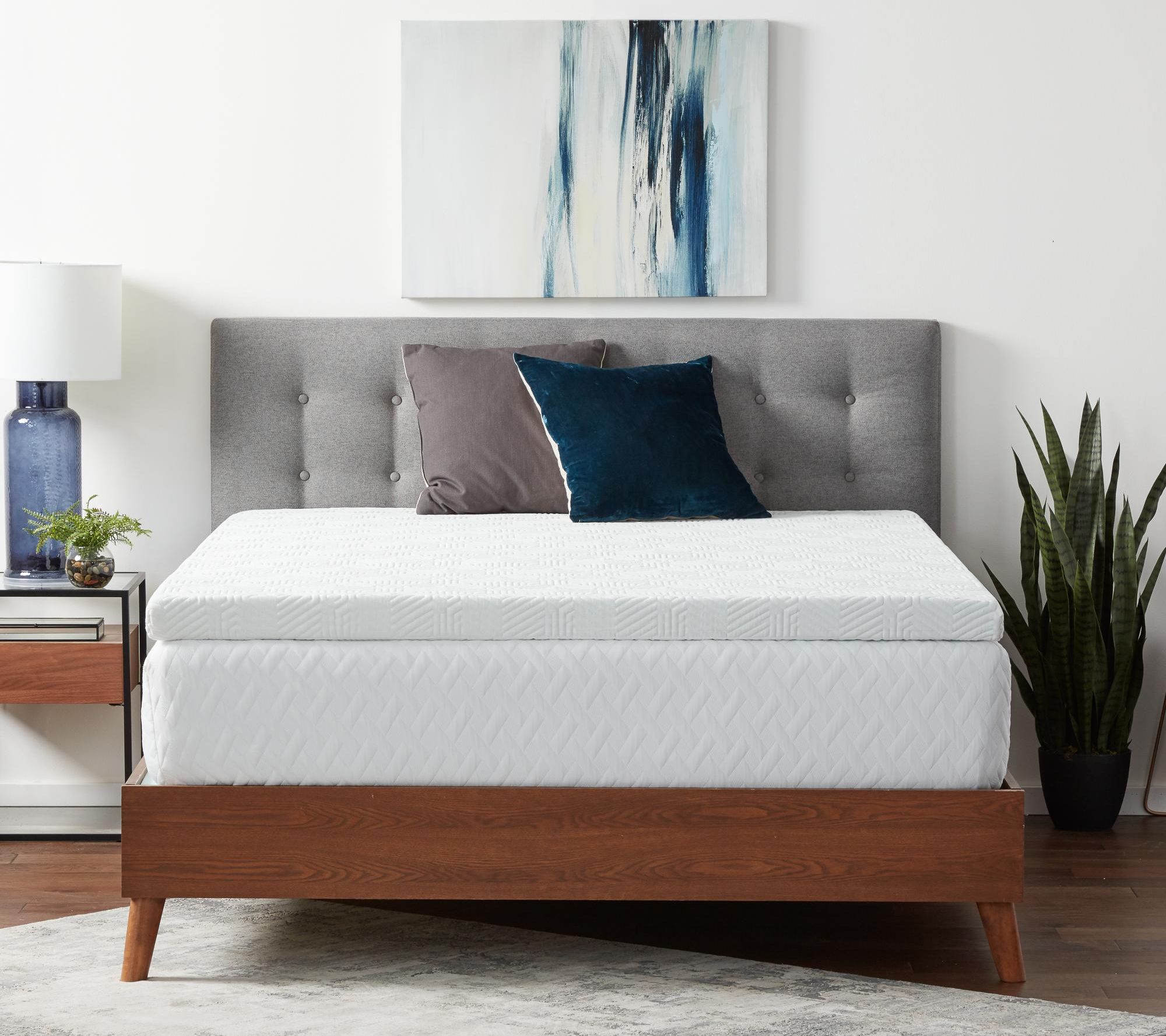 Lucid Comfort Collection 3" Gel Topper with Cover, Twin XL