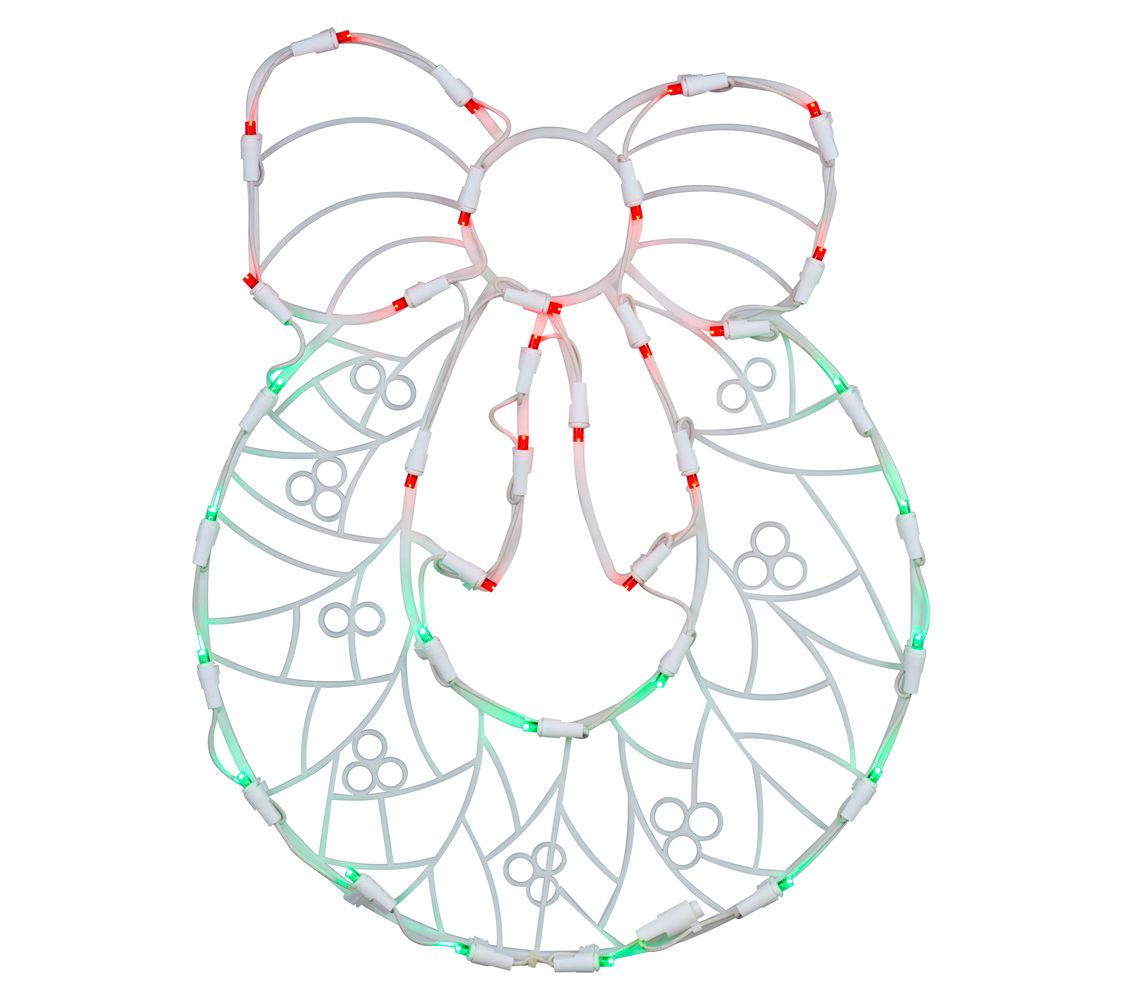 Vickerman 17" Wreath Wire Silhouette with 35 LED Lights