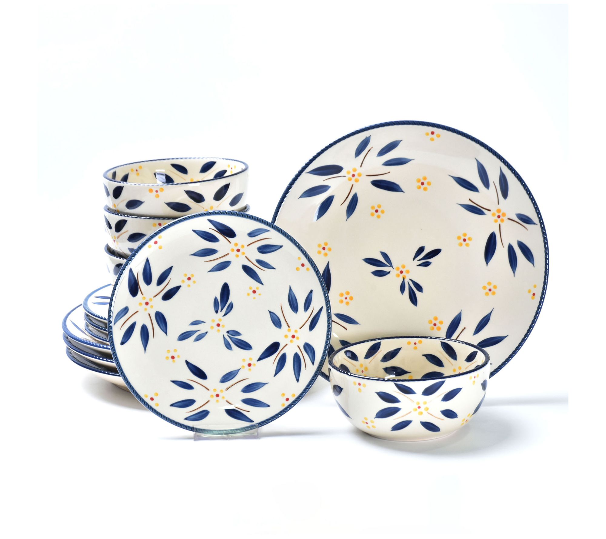 "As Is" Temptations Old World 12Pc Essentials Dinnerware Set