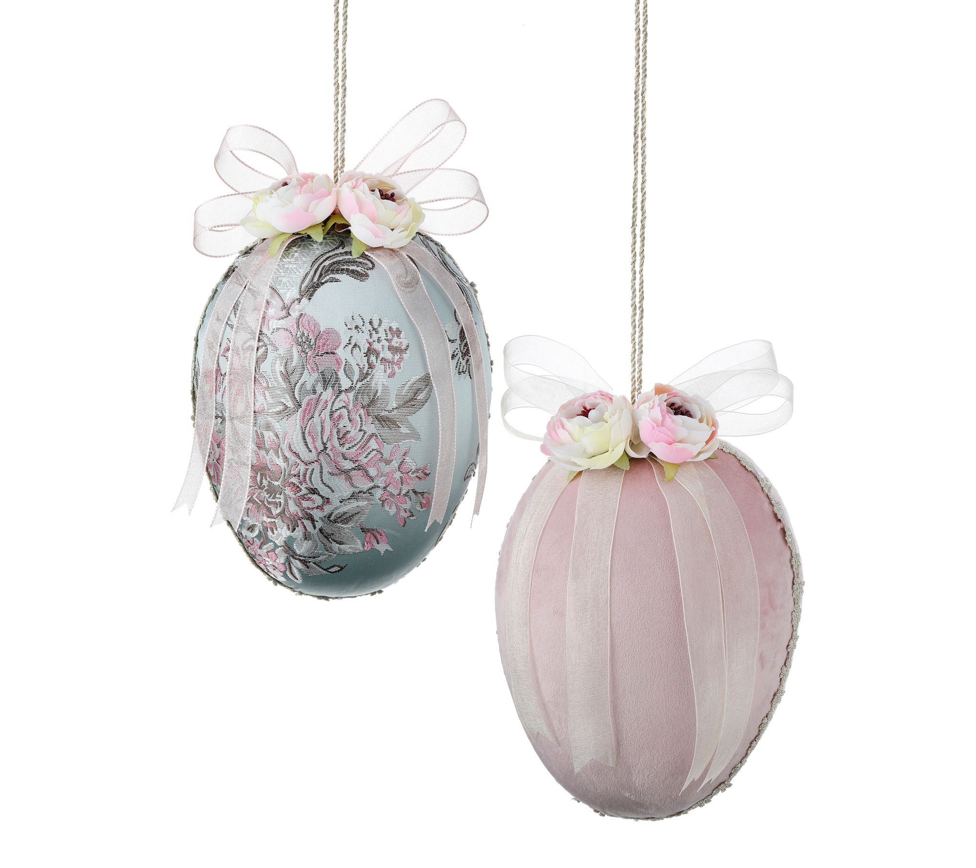 Paisley And Velvet Easter Egg 8.25" Set of 2 ByValerie