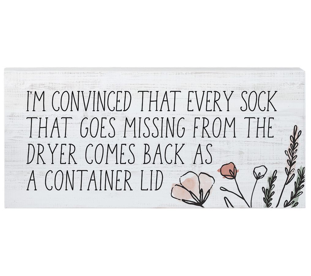 Sincere Surroundings 12" Every Sock Missing Insire Board