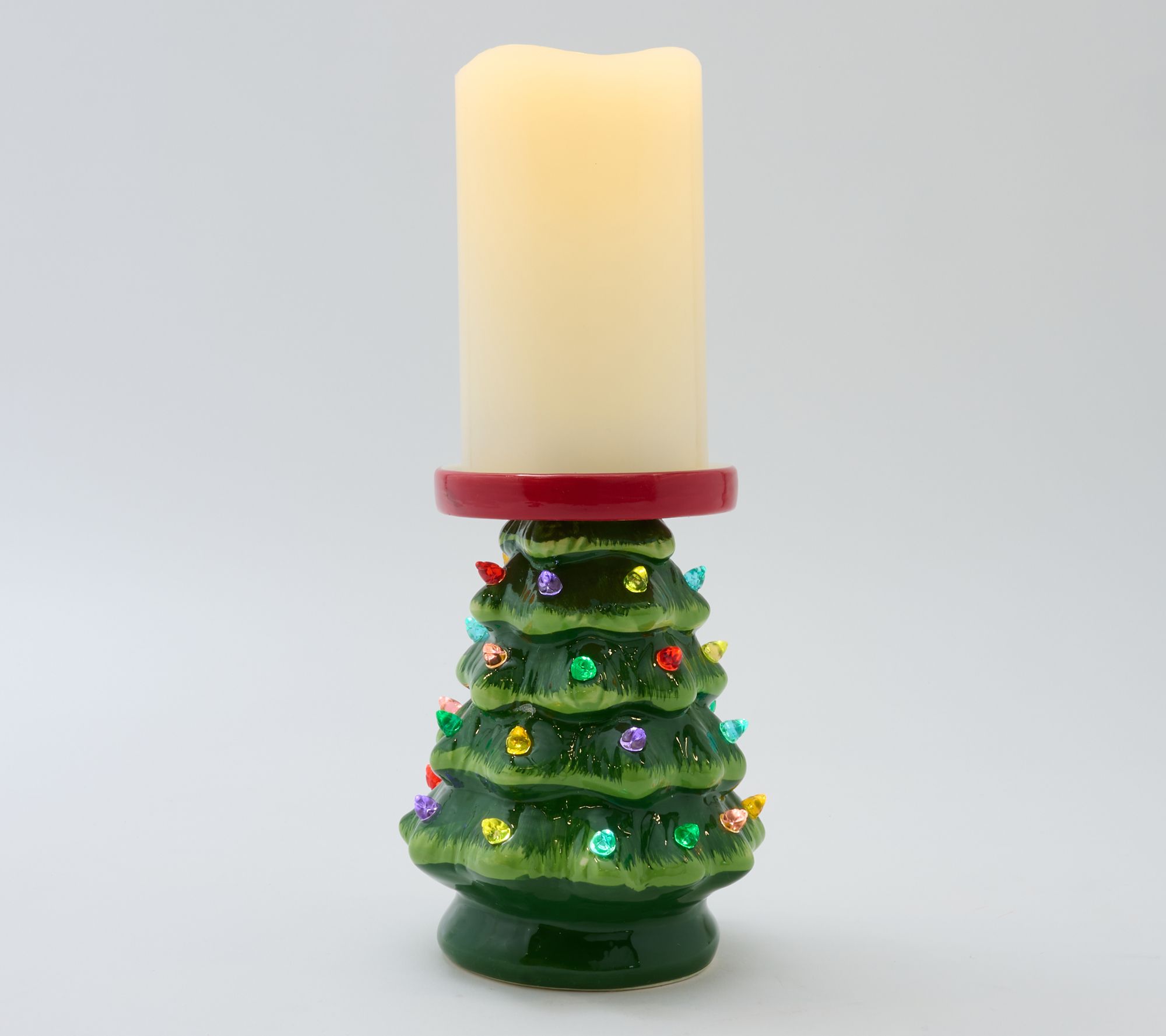 Mr. Christmas Holiday Pedestal with Candle