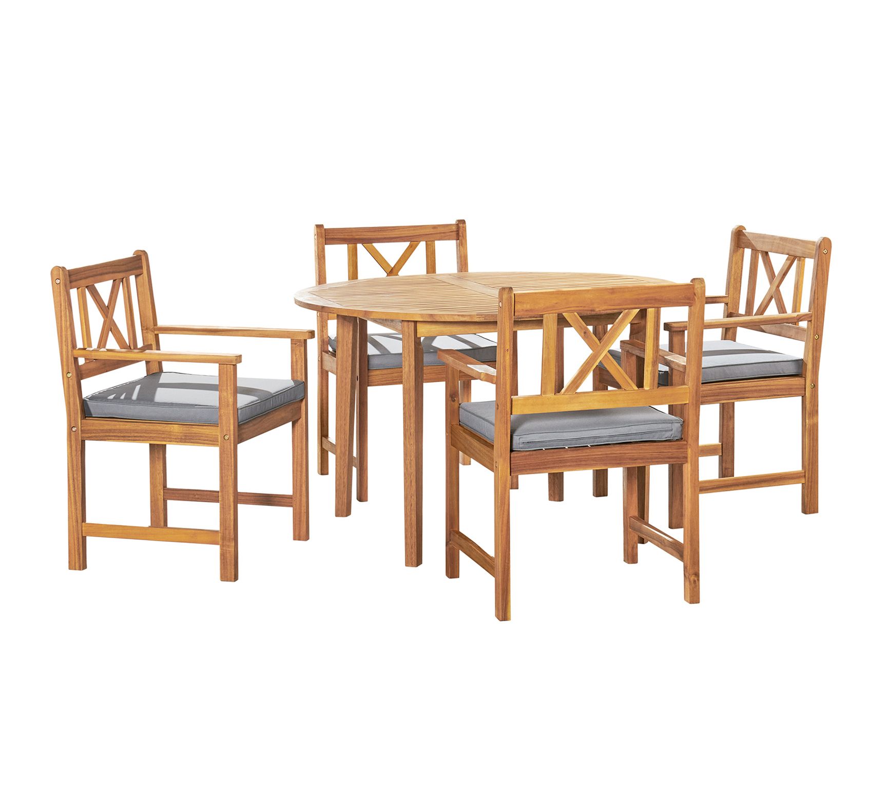 Alaterre Furniture Manchester Acacia Wood 5Piece Dining Set