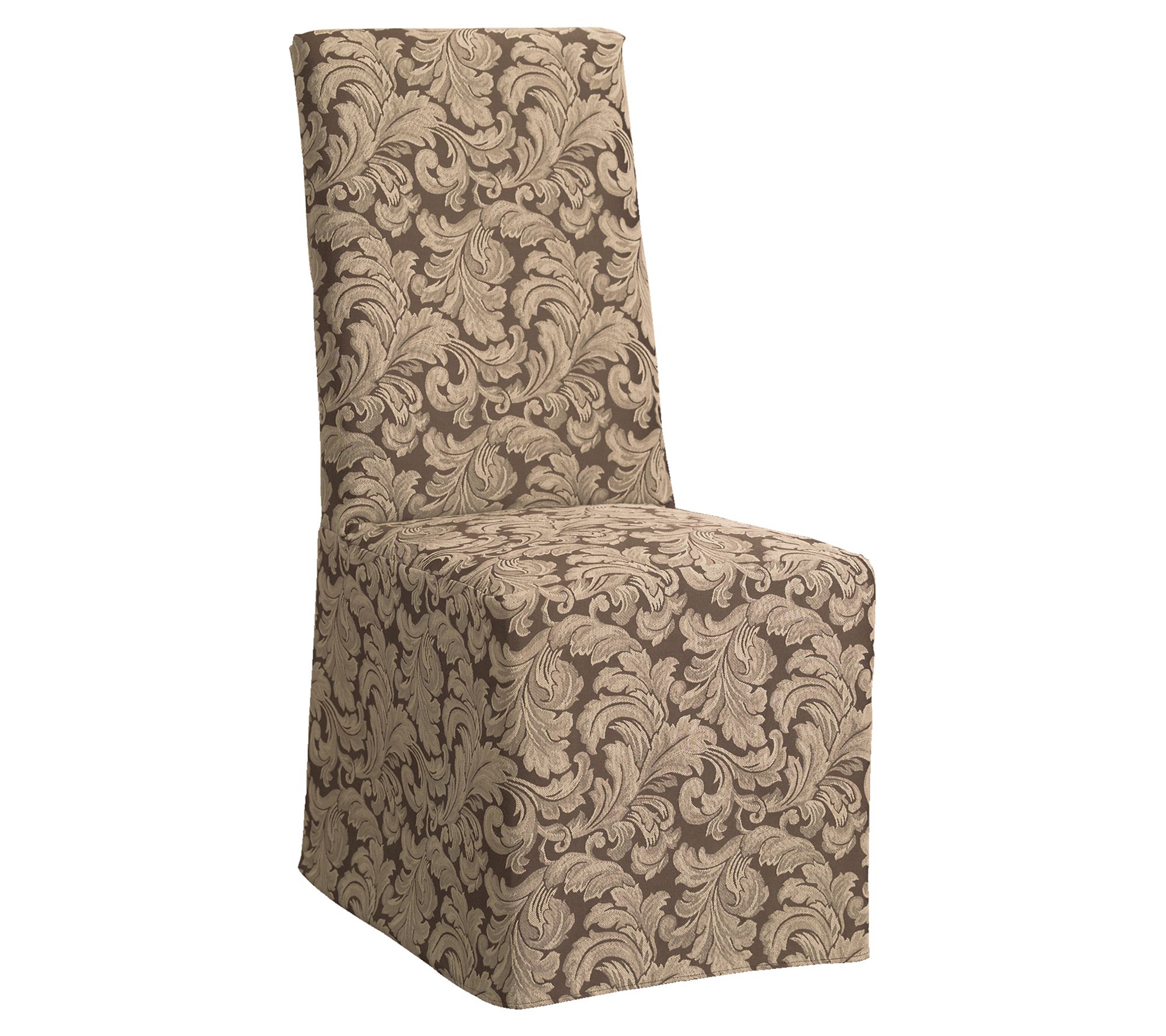 SureFit Scroll Long Dining Chair Slipcover