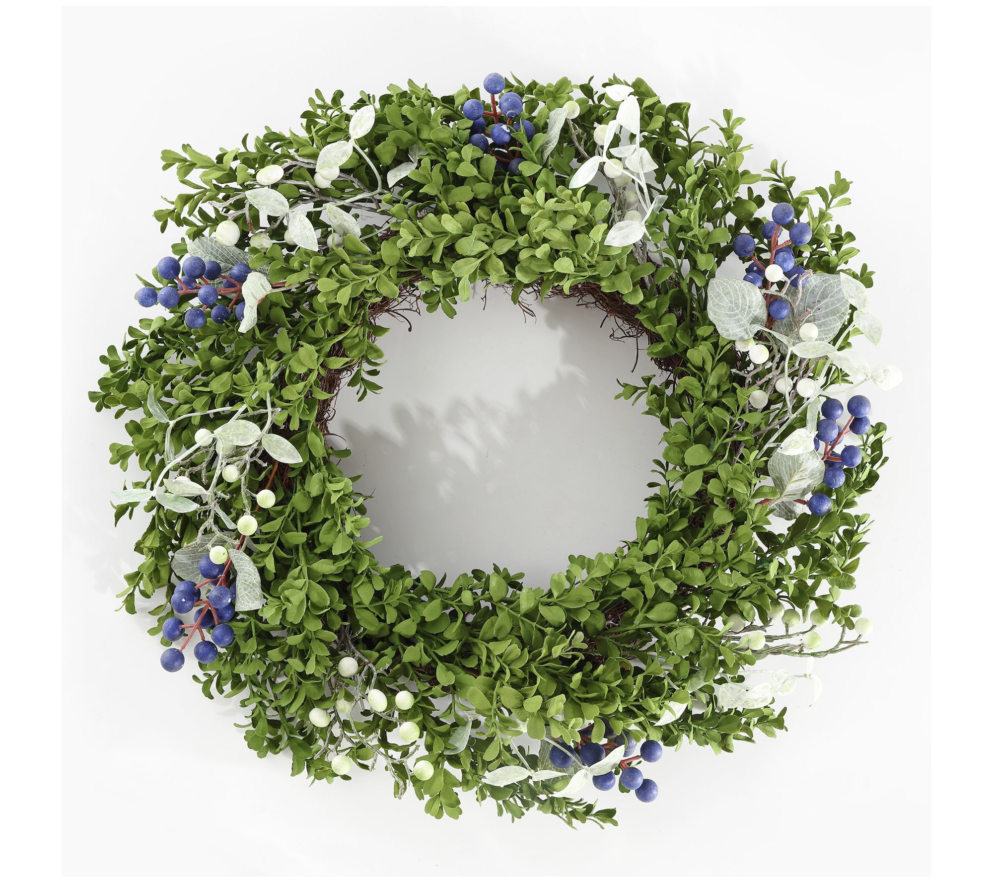 Safavieh Faux 24" Boxwood/Berry Wreath