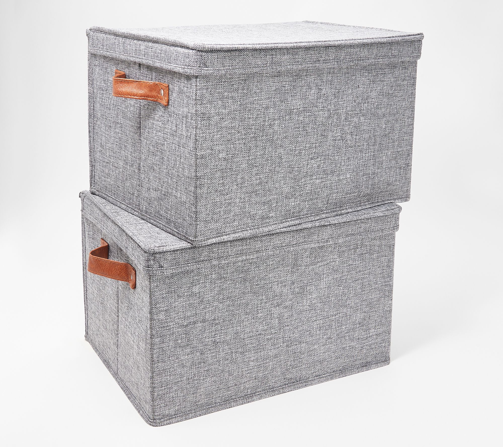 Large Felt Storage Bins (Set Of 2)