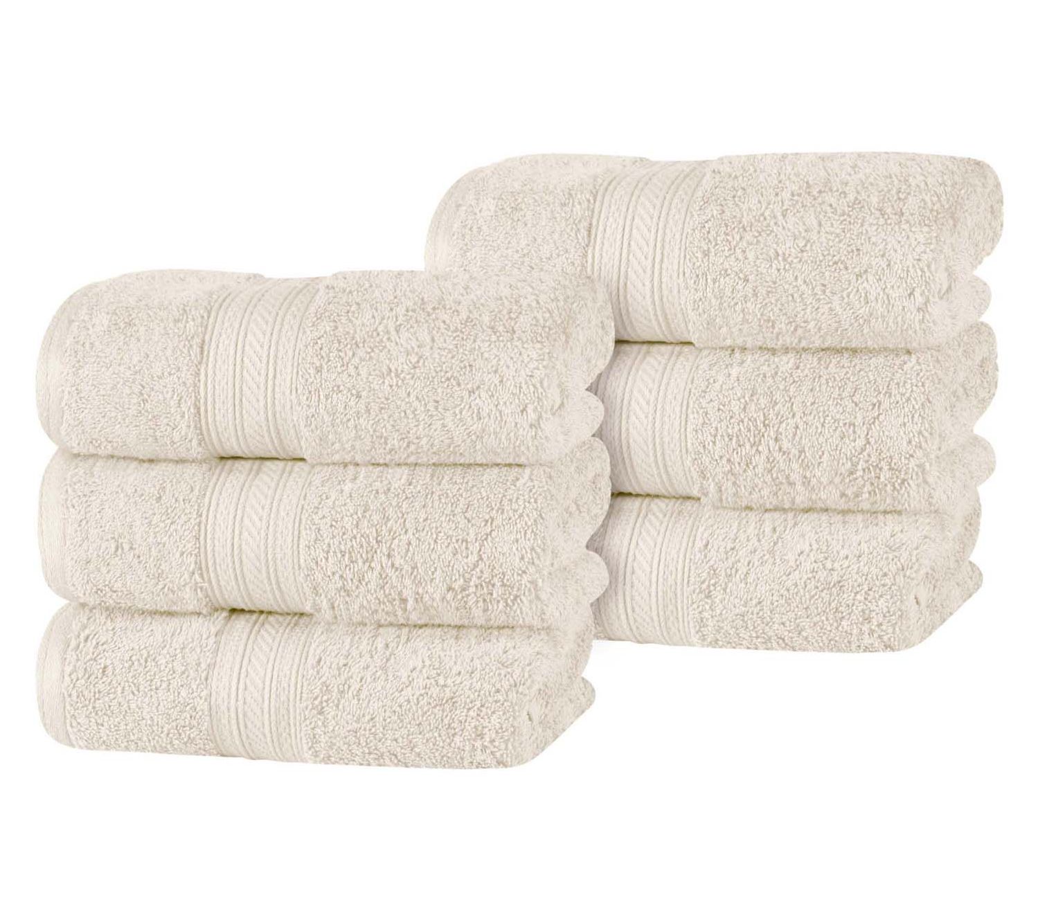 Superior Combed Cotton Highly Absorbent 6 Pie ce Hand Towel S