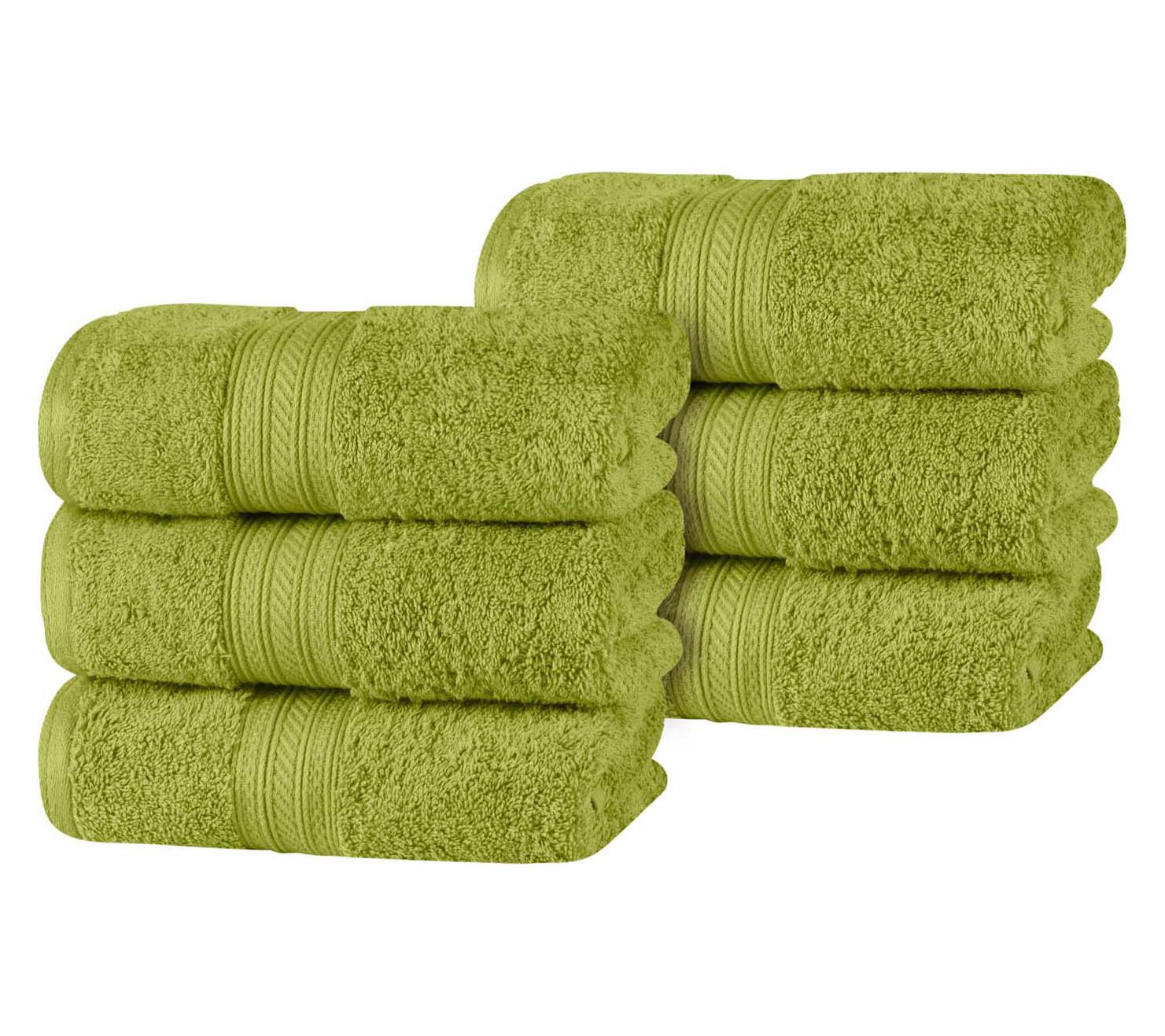 Superior Combed Cotton Highly Absorbent 6 PieceHand Towel Se