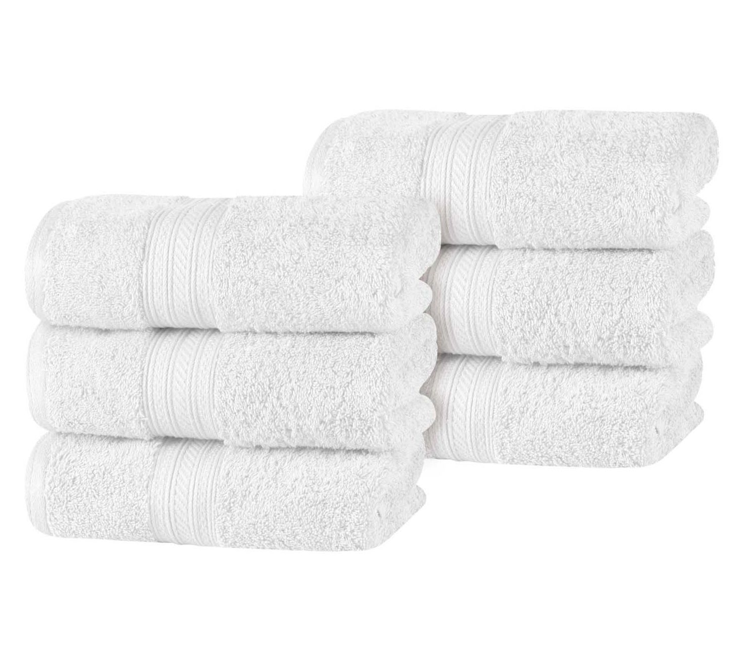 Superior Combed Cotton Highly Absorbent 6 PieceHand Towel Se