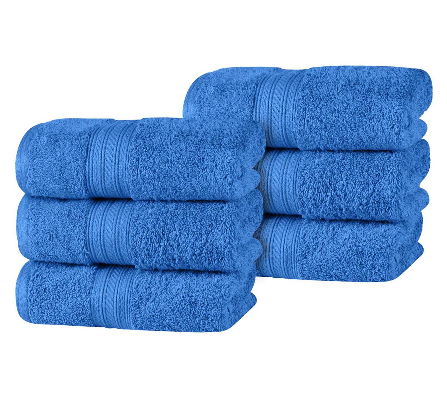 Superior Combed Cotton Highly Absorbent 6 PieceHand Towel Se