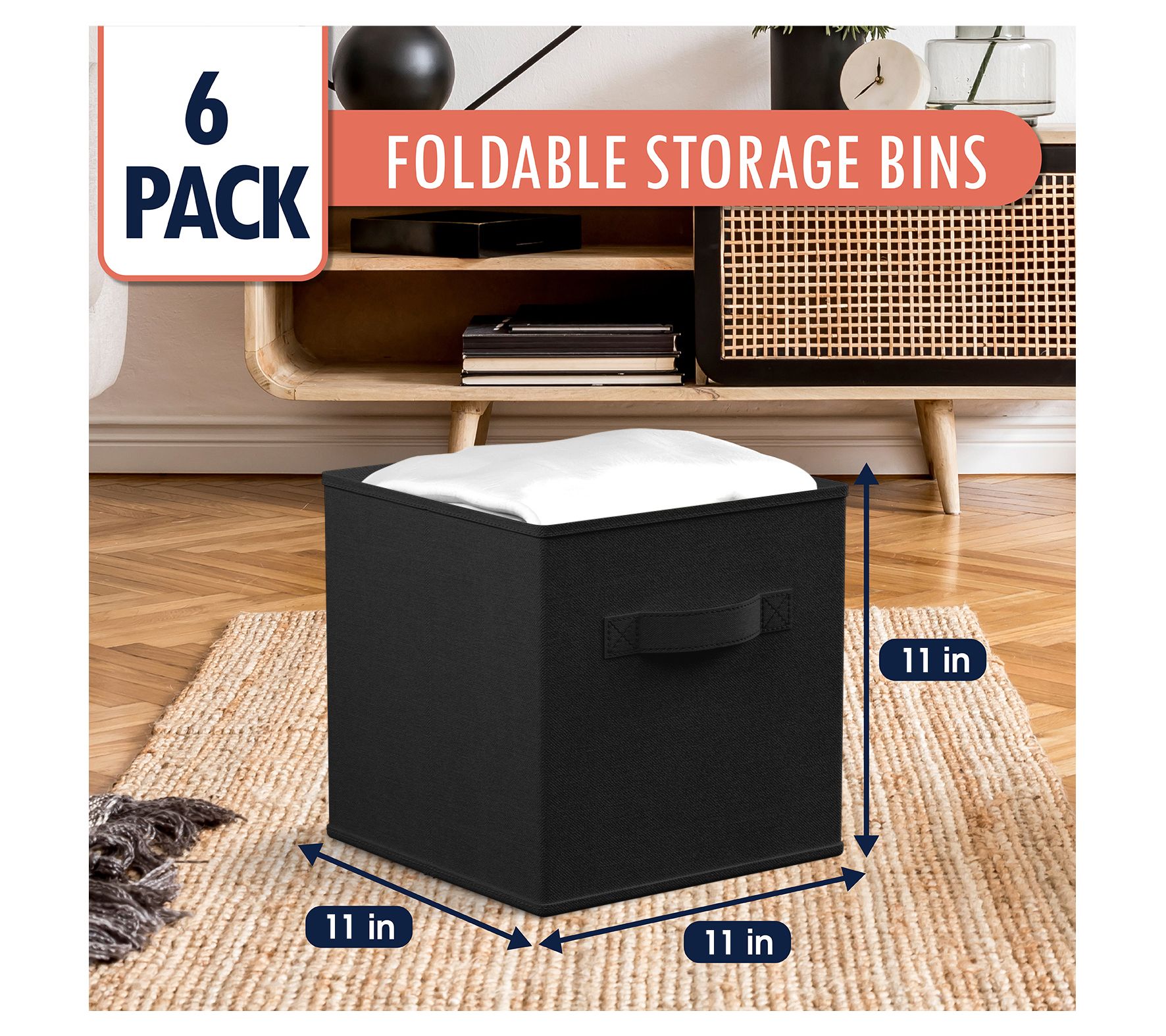 11/13 Cube Storage Bins Fabric Storage Basket