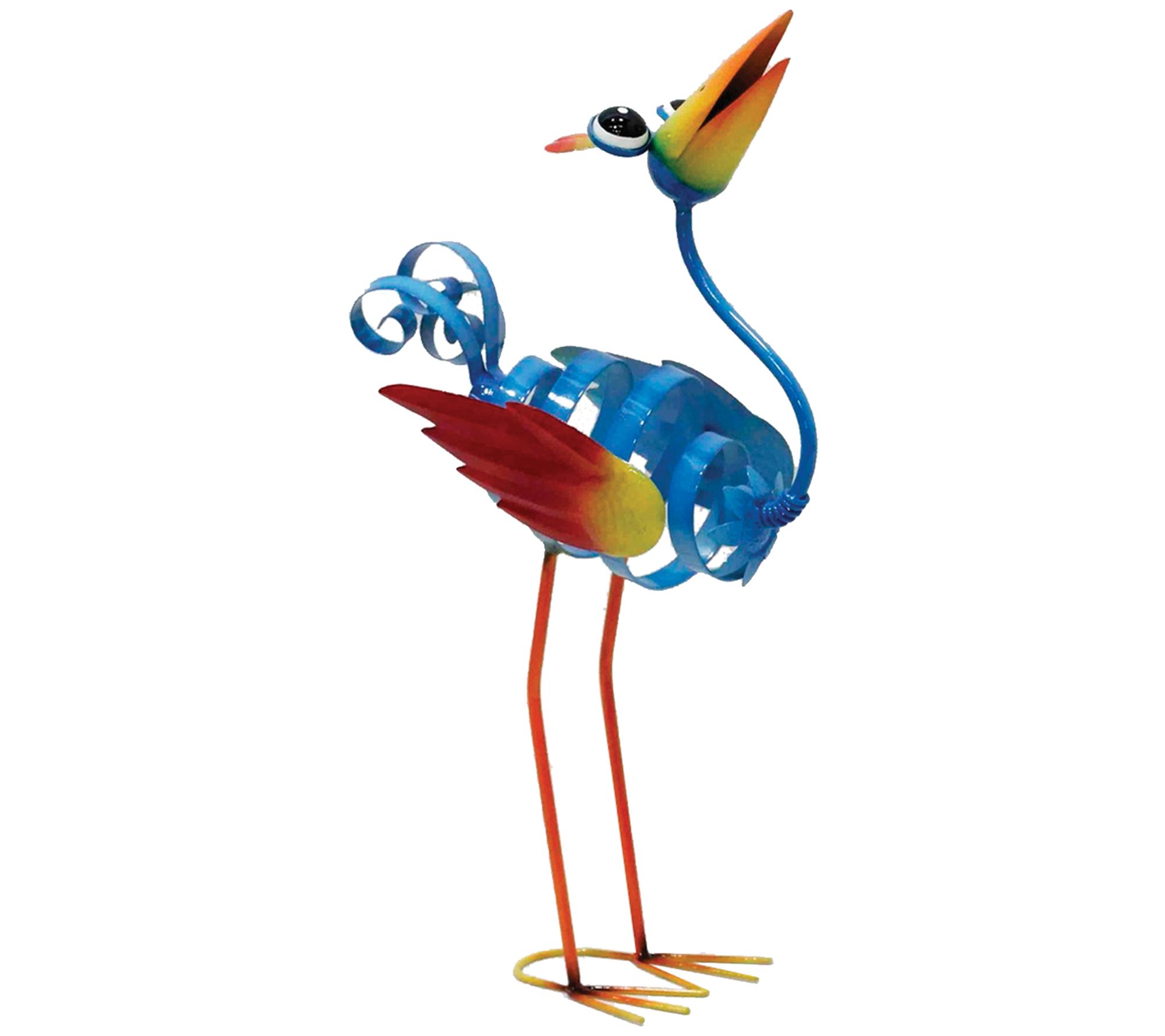 Santa's Workshop 20.3" Iron Blue Yard Bird