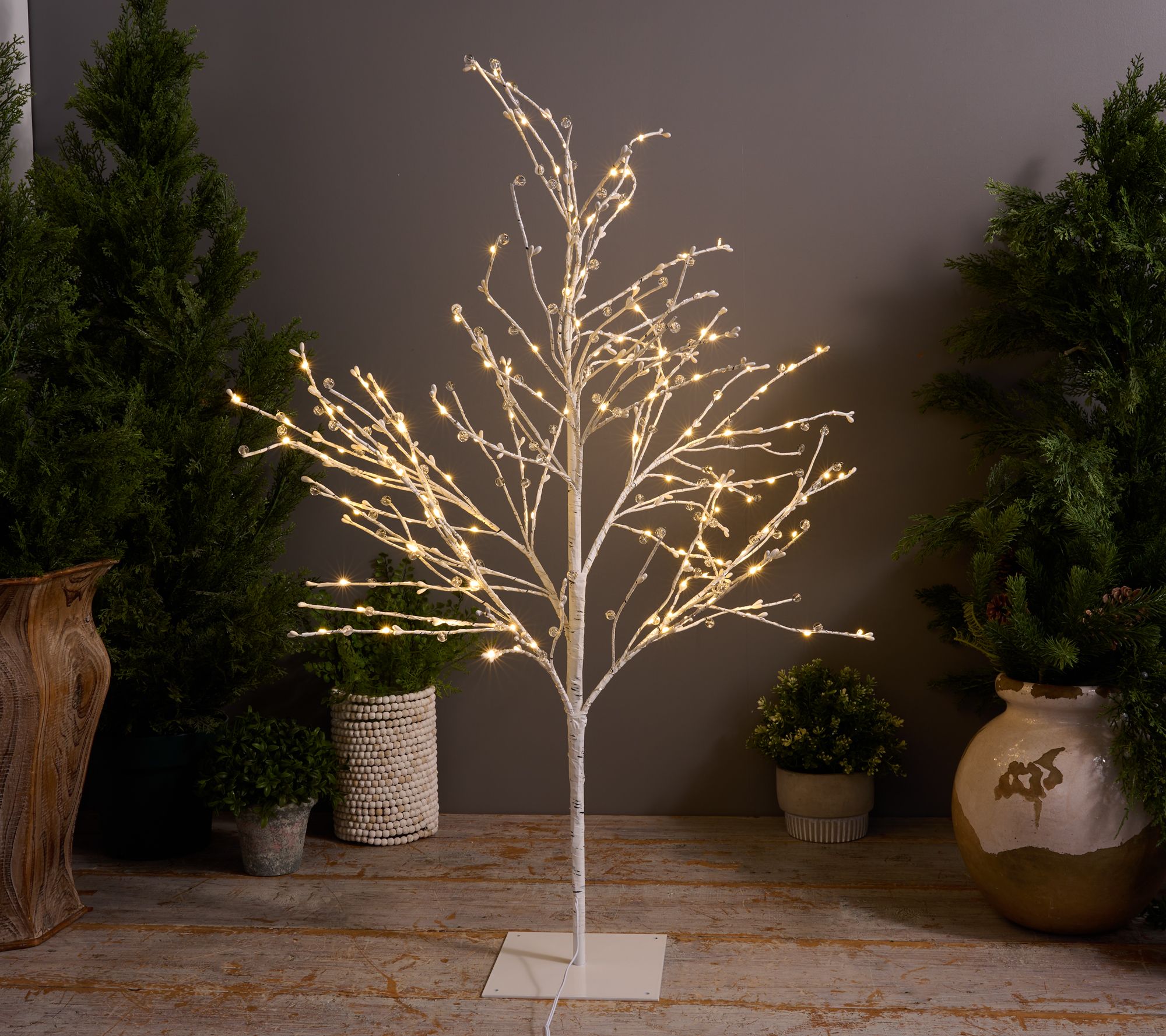 Bethlehem Lights 3' Illuminated Crystal Birch Tree