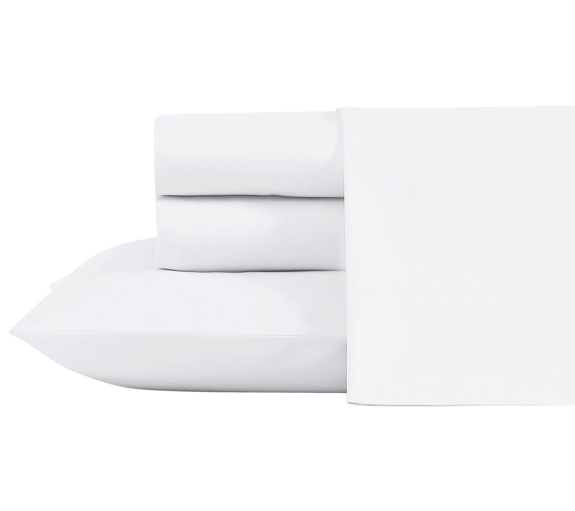 Laura Ashley Solid White King Sheet Set