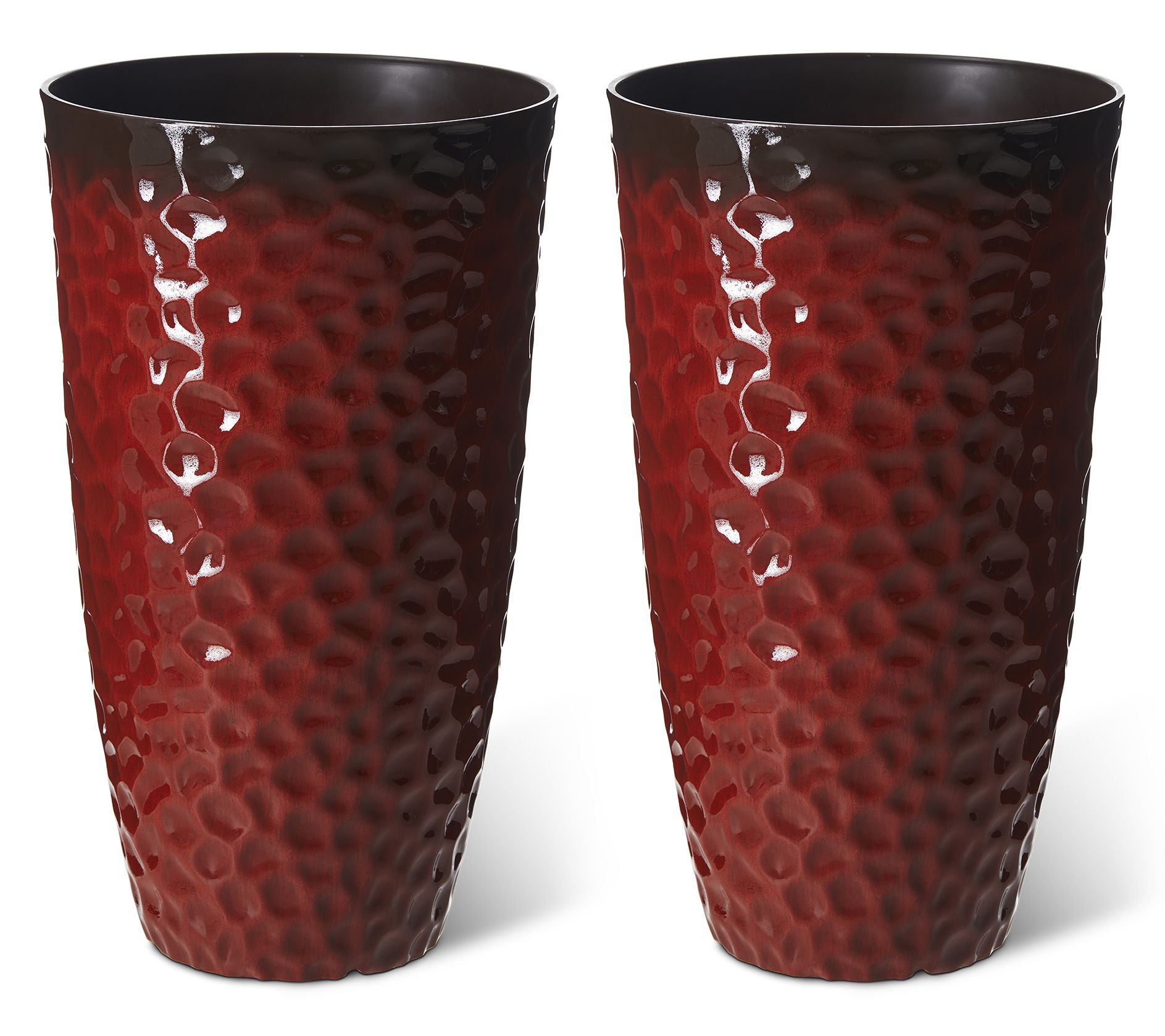 Glitzhome Set of 2 Tall Lightweight Honeycomb PP Planters