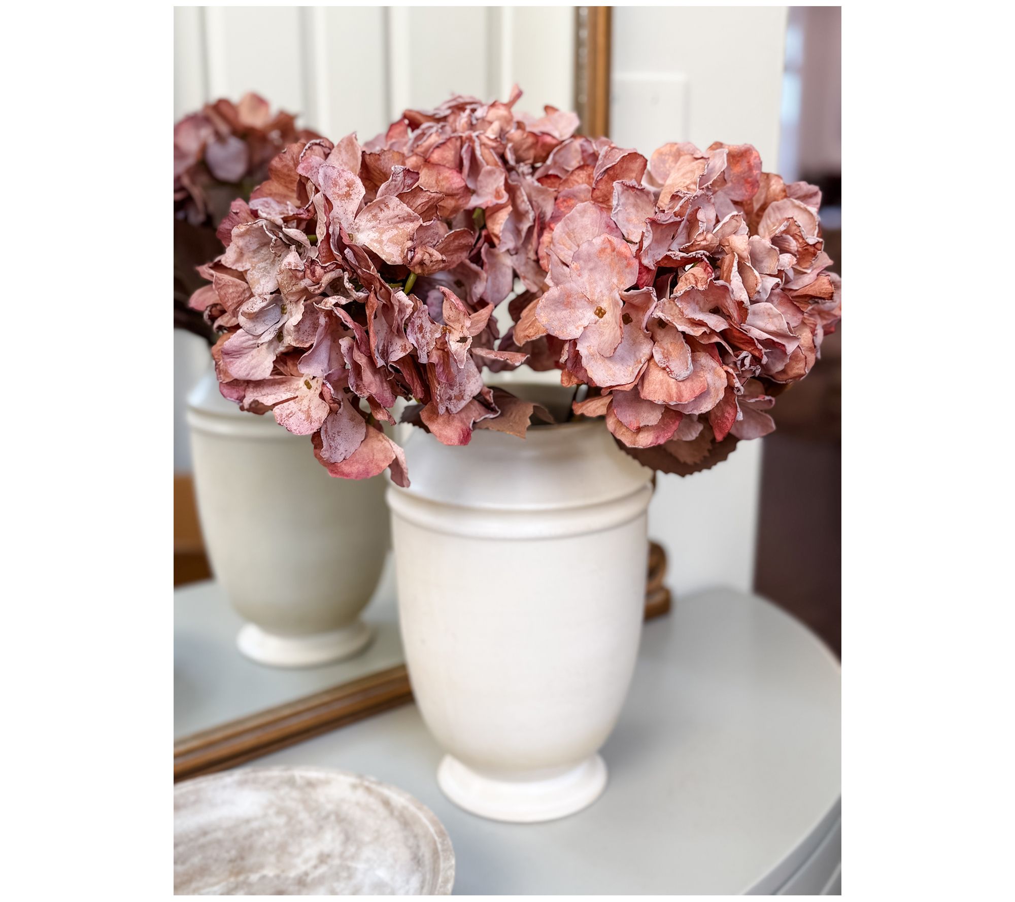 Simply Stunning Set of 3 Dried Hydrangea Picks by Janine Graff