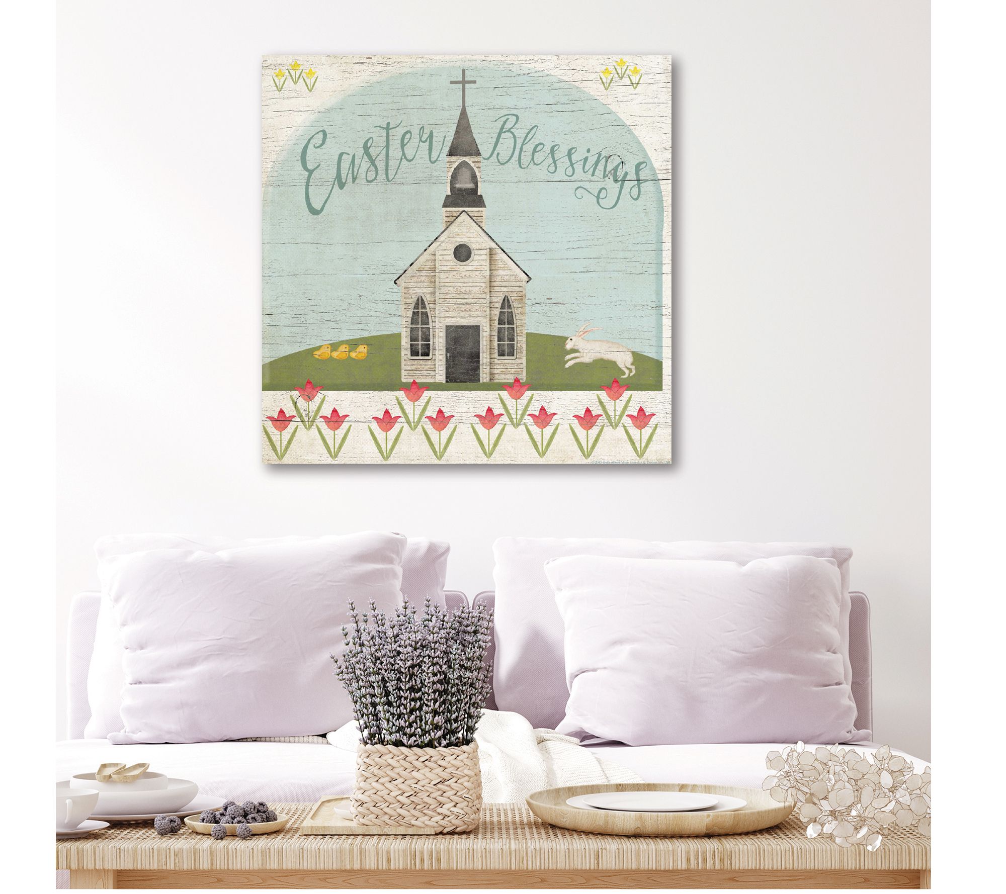 Courtside Market Easter Blessings 24x24 CanvasWall Art
