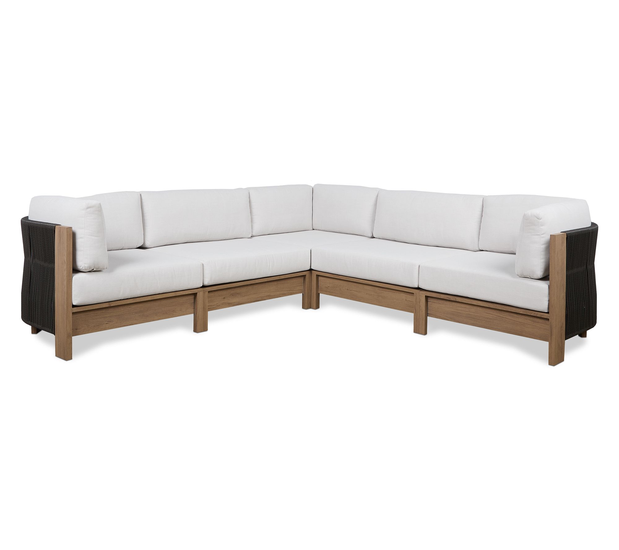 Real Flame Stratton Outdoor 5pc Sectional with Cushions