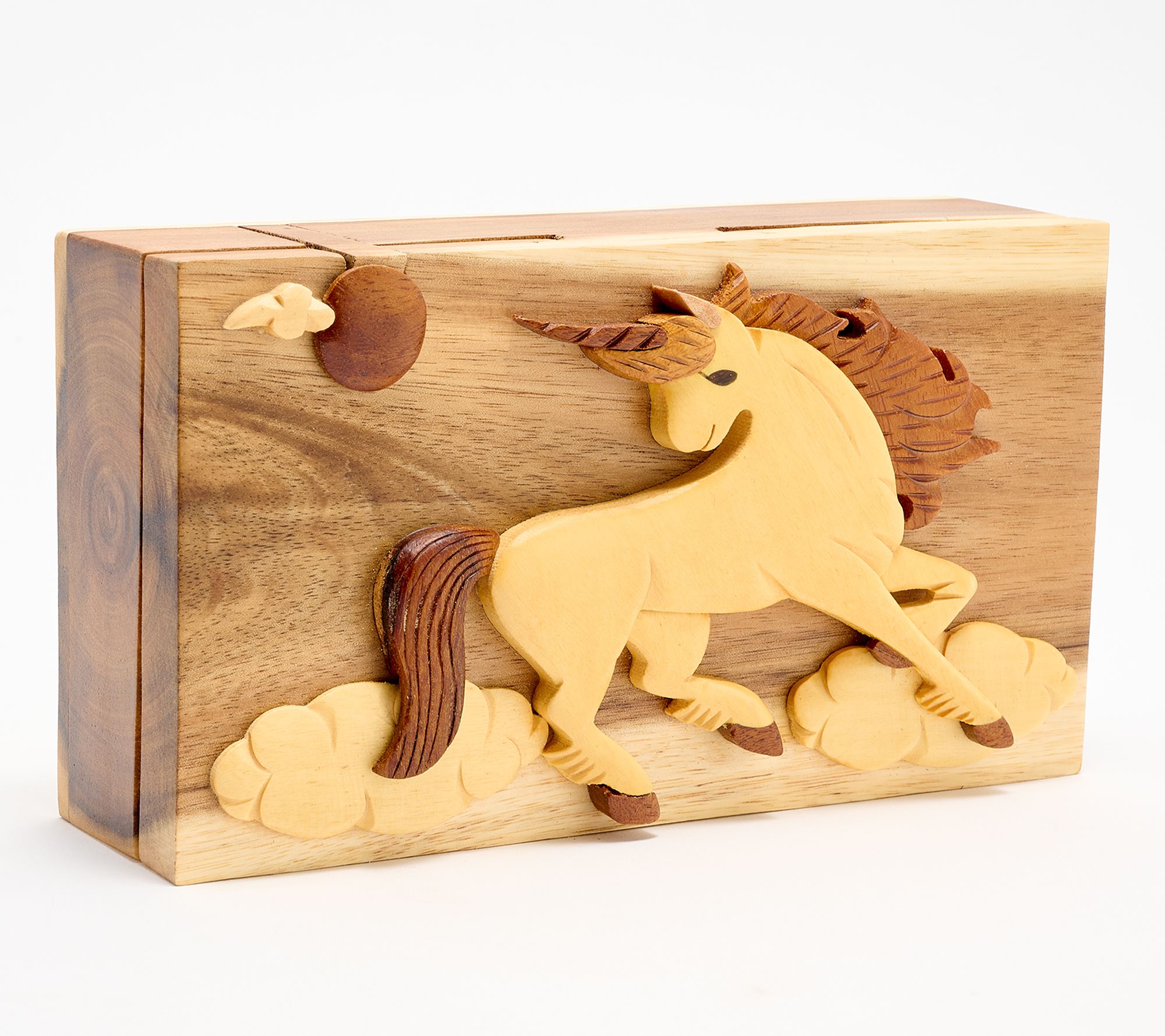 "As Is" Carver Dan's Unicorn Puzzle Box