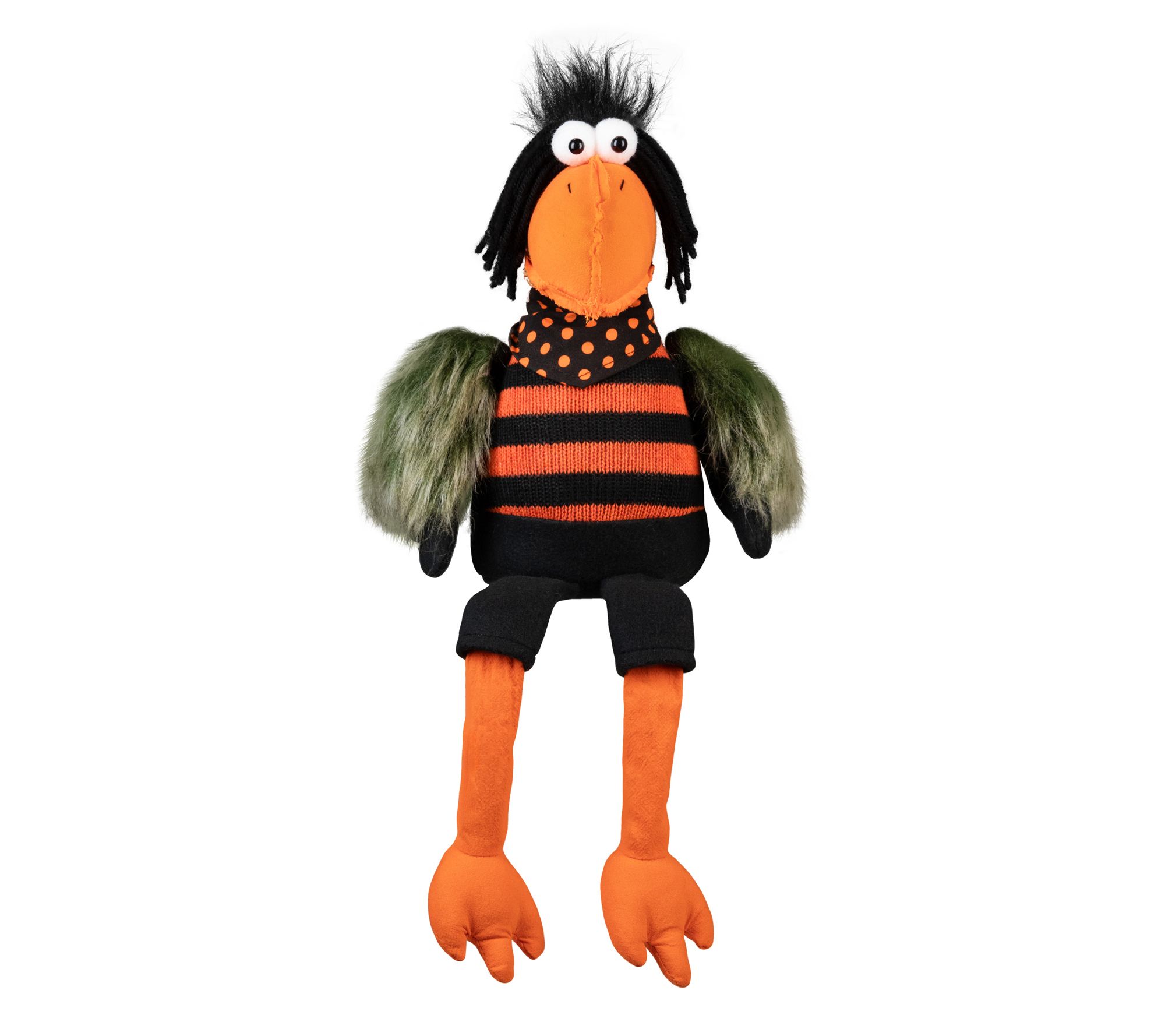 Northlight Plush Sitting Crow Halloween Figure 17"