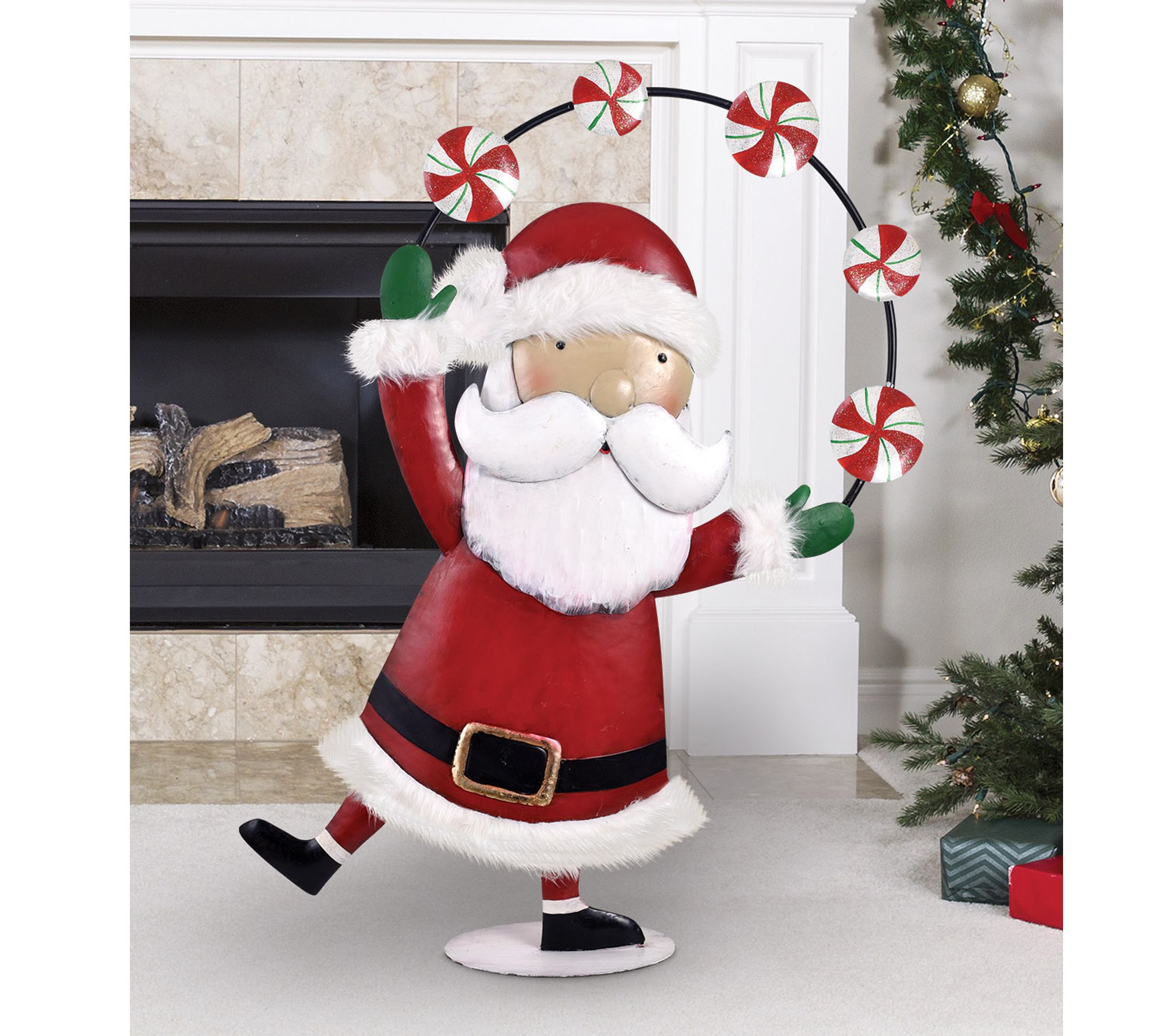 Sunset Vista Designs Santa Juggling Candy Sculpture