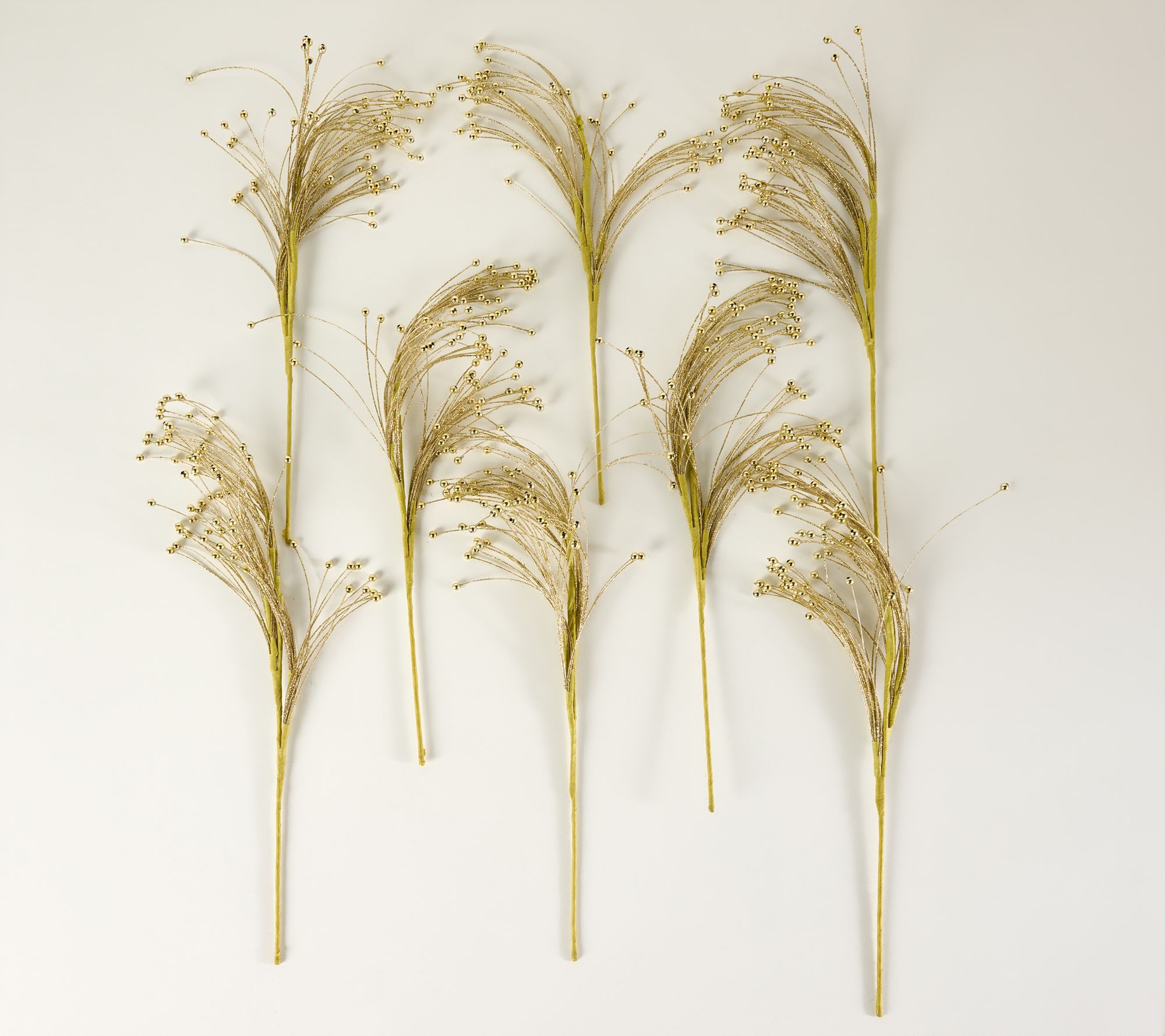 Set of 8 Glittered Plume Sprays by Valerie