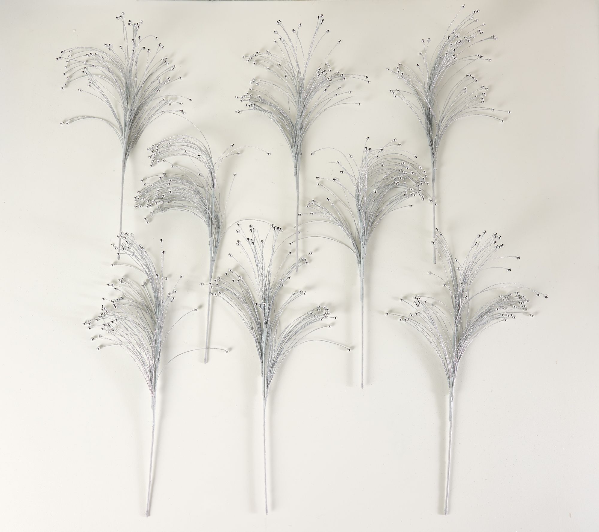 Set of 8 Glittered Plume Sprays by Valerie
