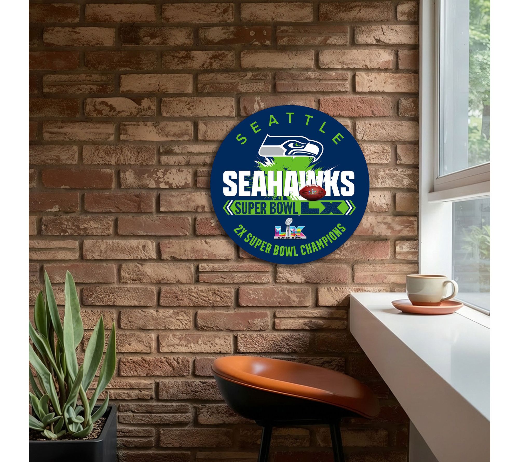 Fan Creations Seahawks Super Bowl LX Champions24" Splash Sign