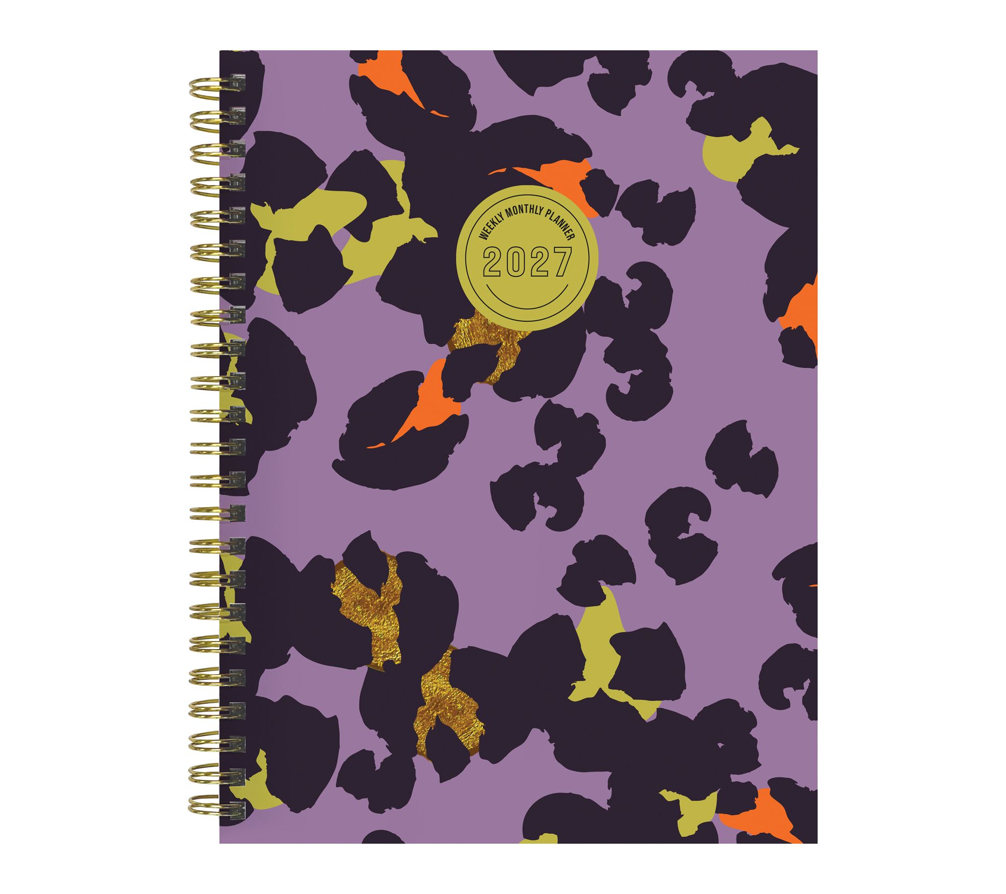 2027 Lilac Leopard Medium Weekly Monthly Planner