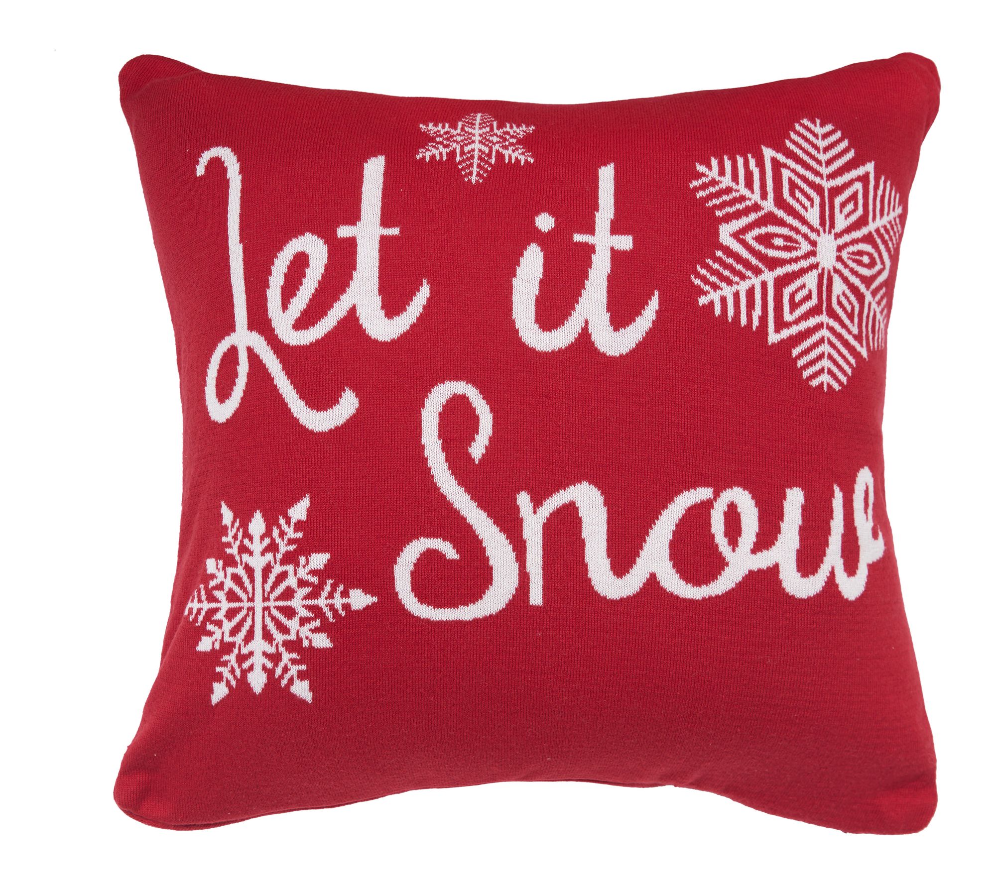 C&F Home Let it Snow In Red Pillow