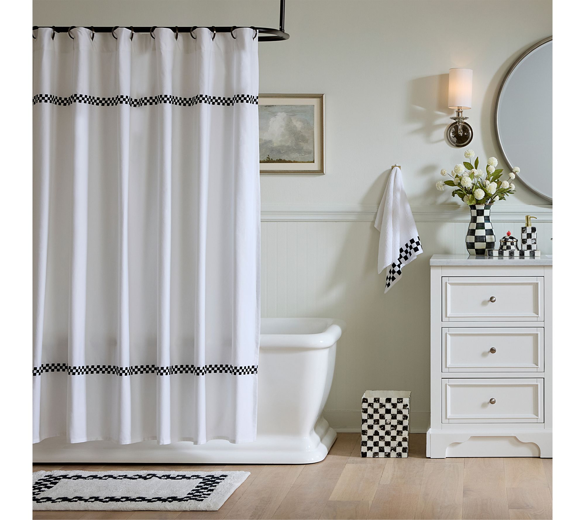  MacKenzie -Childs Signature Collection Check Shower