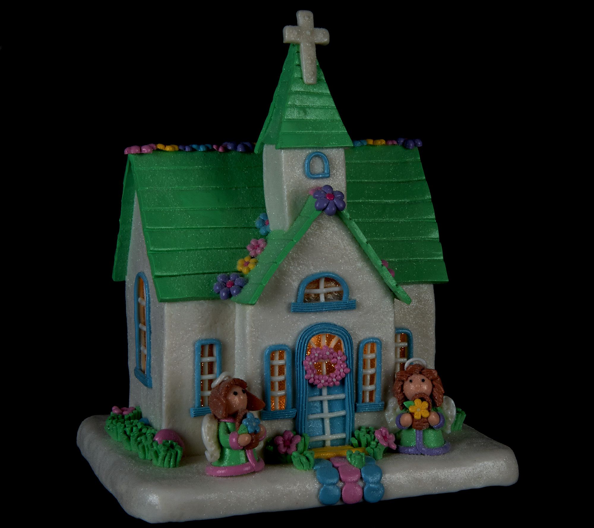 "As Is" Illuminated Easter House by Valerie