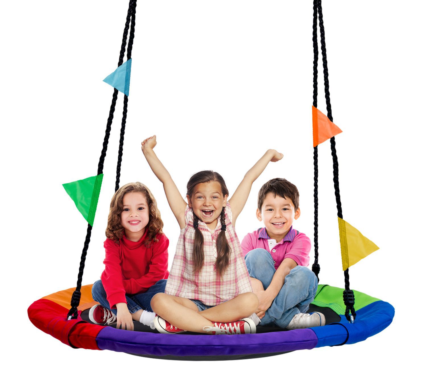 Sorbus Saucer Tree Swing in Elite Rainbow  40