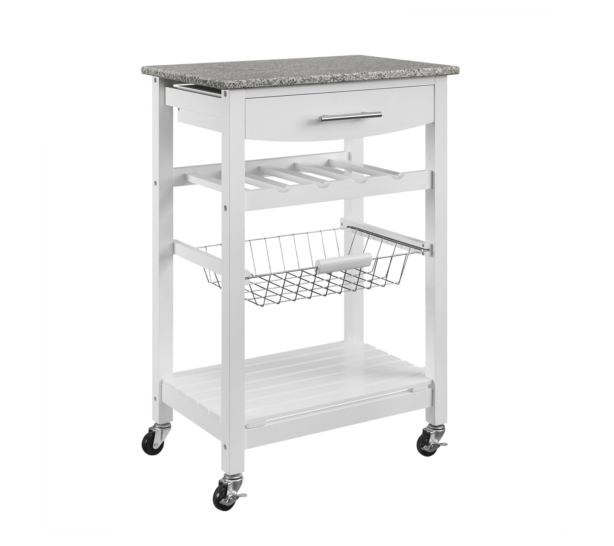 Linon Home Decor Clancy Kitchen Island With Granite Top