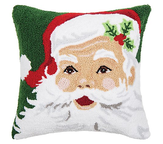 18" x 18" Santa Claus Throw Pillow by Valerie