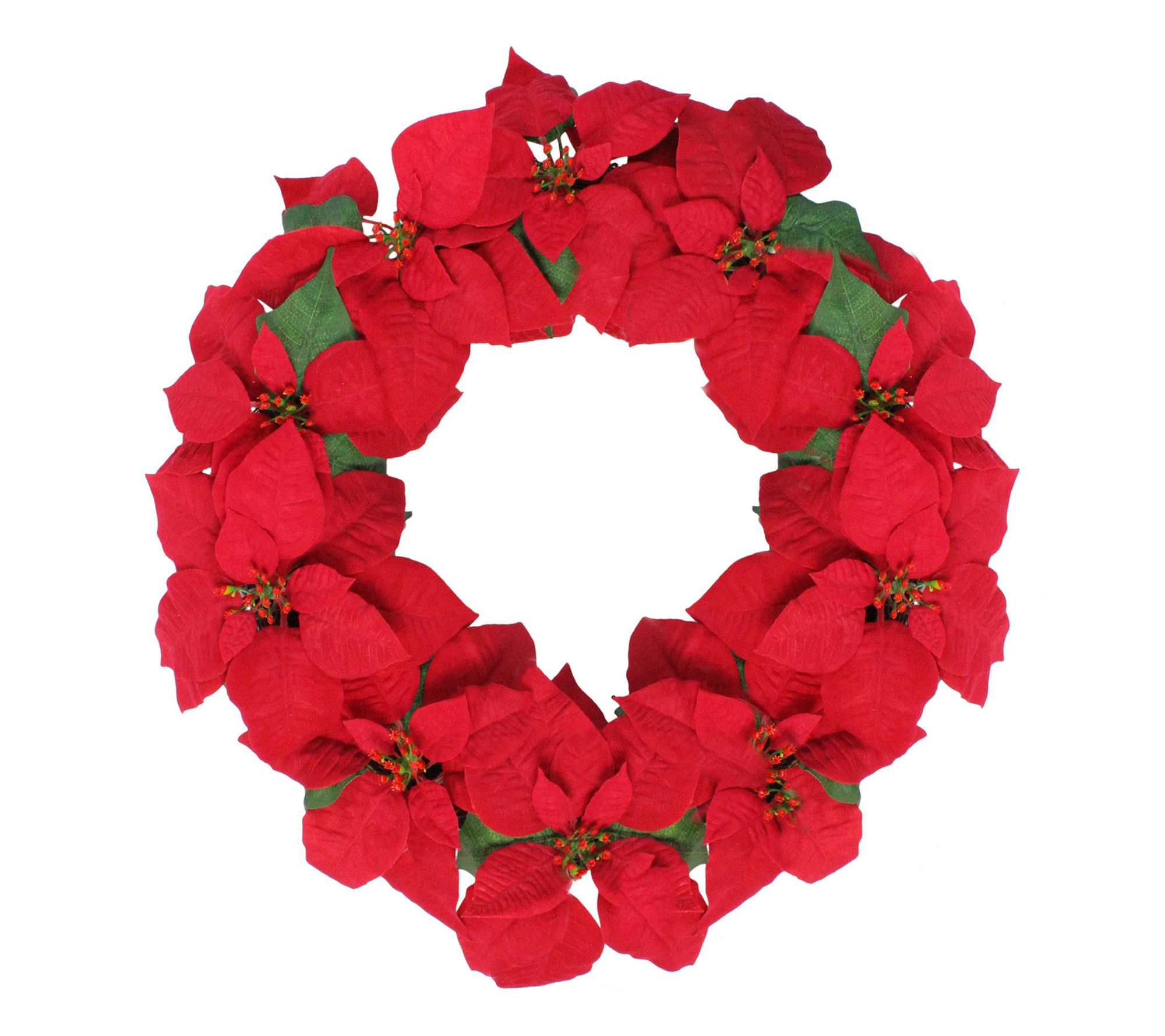 Northlight Poinsettia Wreath