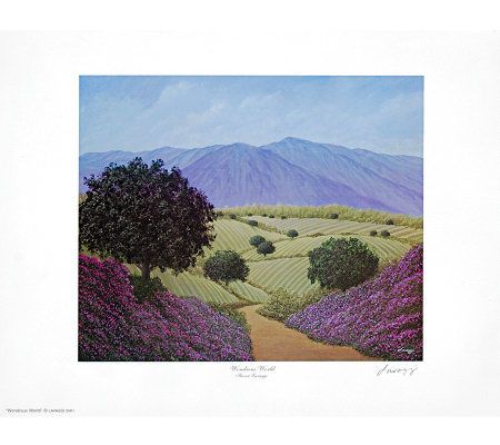 Wondrous World Print by Artist of Hope Steven Lavaggi