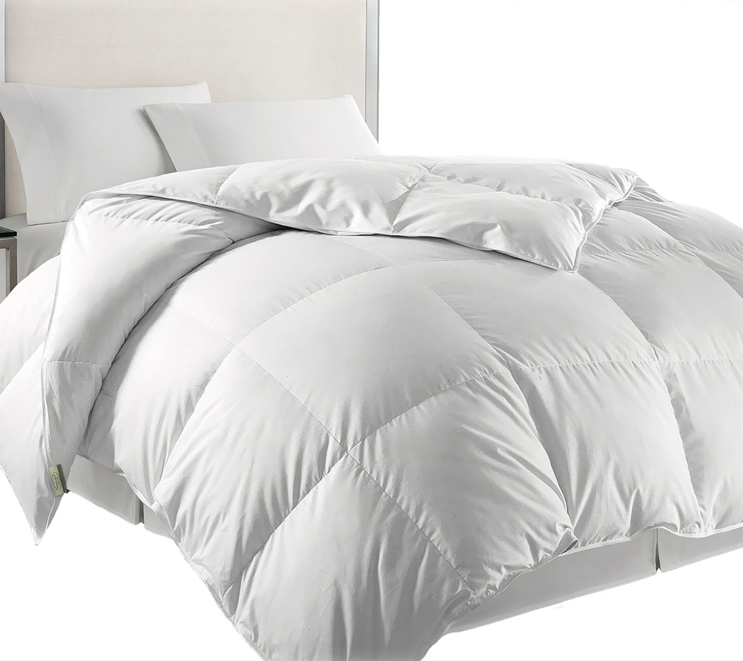 white goose feather and down duvet