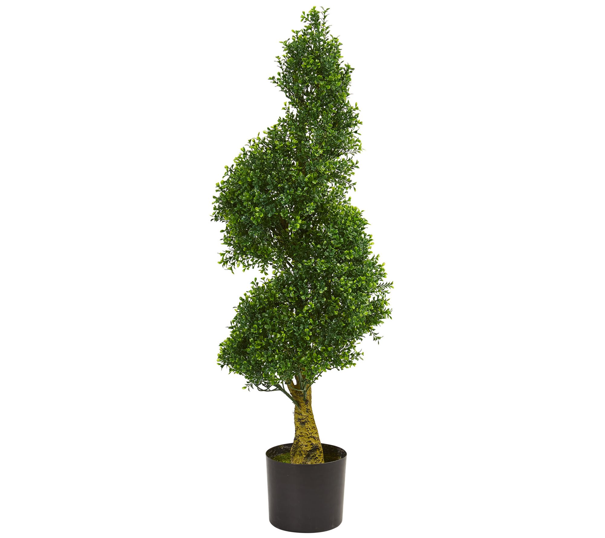 4' Spiral Boxwood Artificial Tree by Nearly Natural - QVC.com