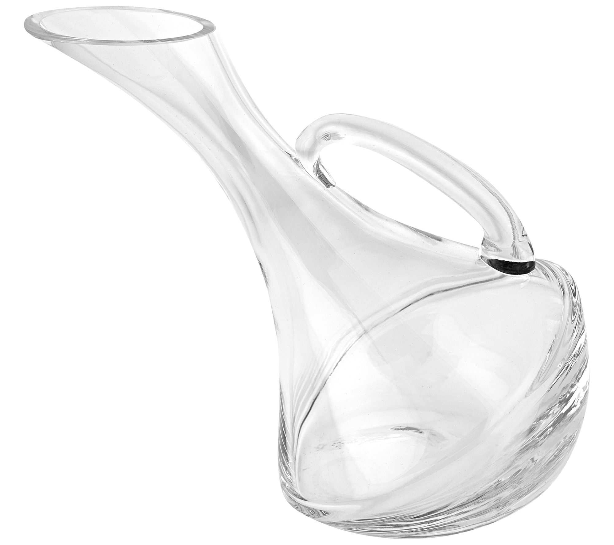 Badash Mouth-Blown Olivia Leaning Wine Carafe 32-oz