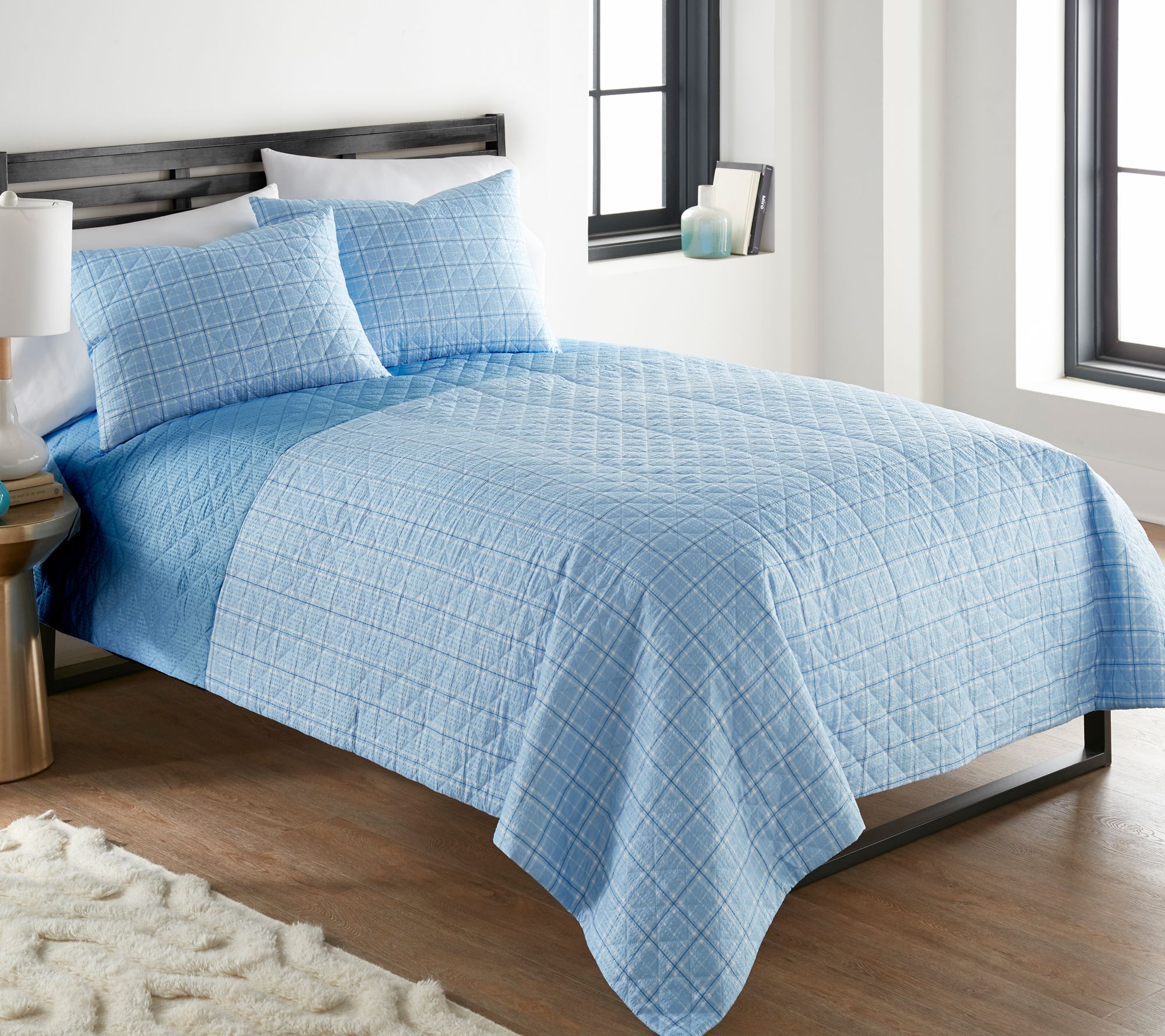 Shavel Twin Seersucker 6-in-1 Quilt Set