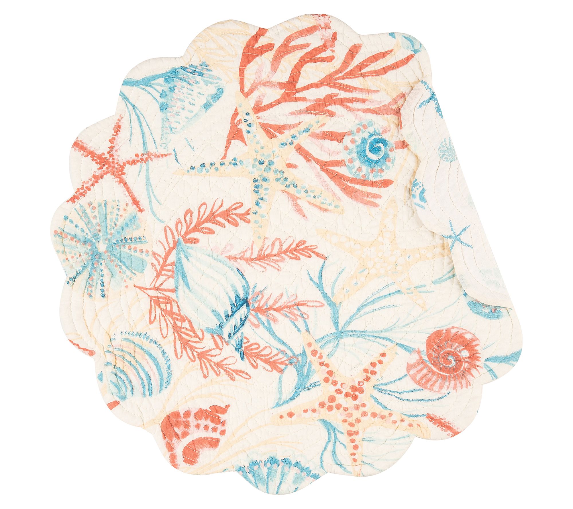 Shelly Shores Round Placemat, Set of 6 by Valer ie