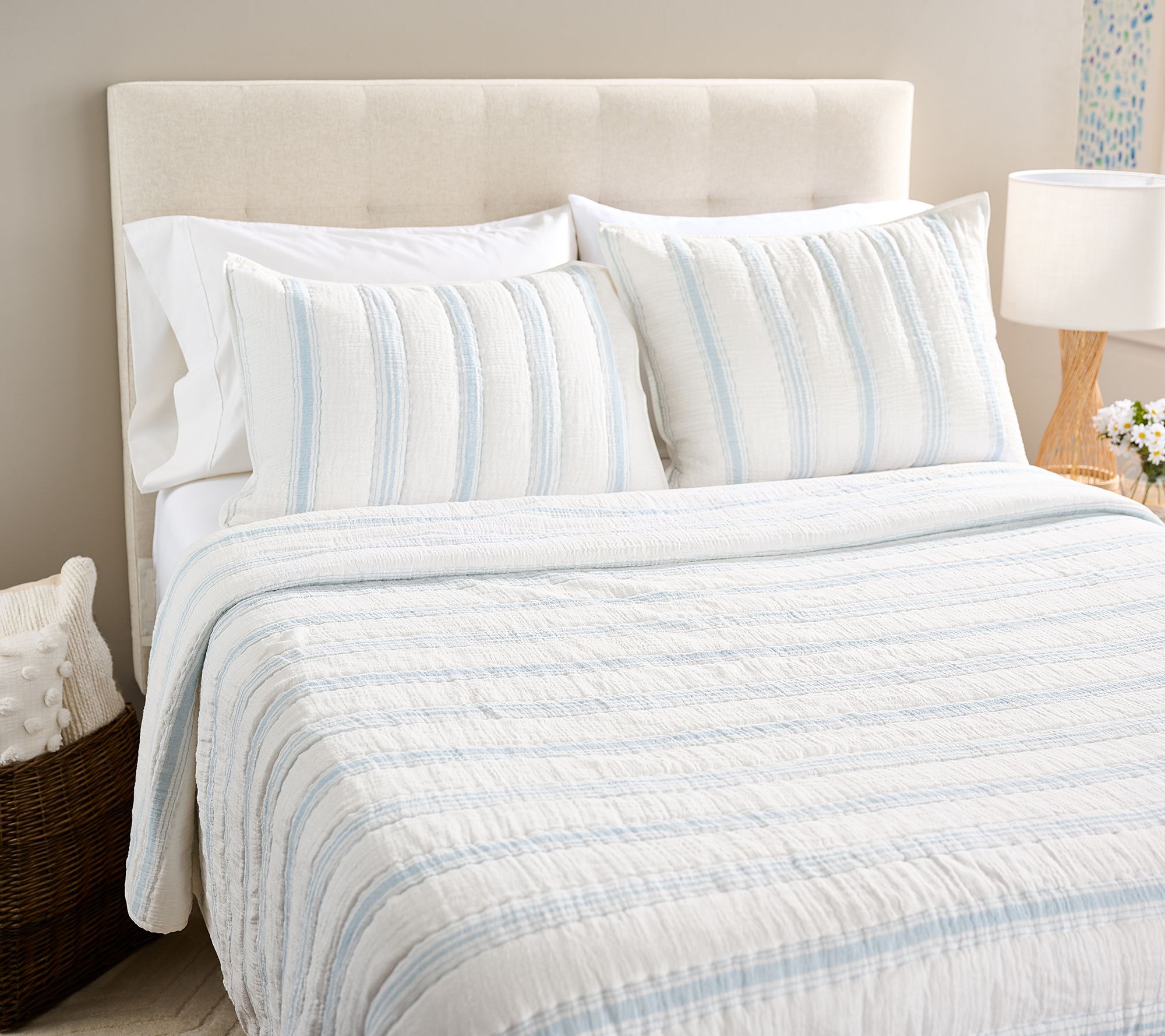 King/Cal King Coverlet and Sham Set by Lauren McBride