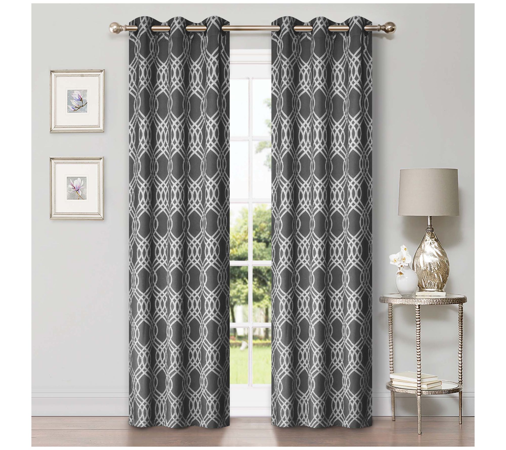 Superior Set of 2 Room Darkening Blackout Curtains, 42X108