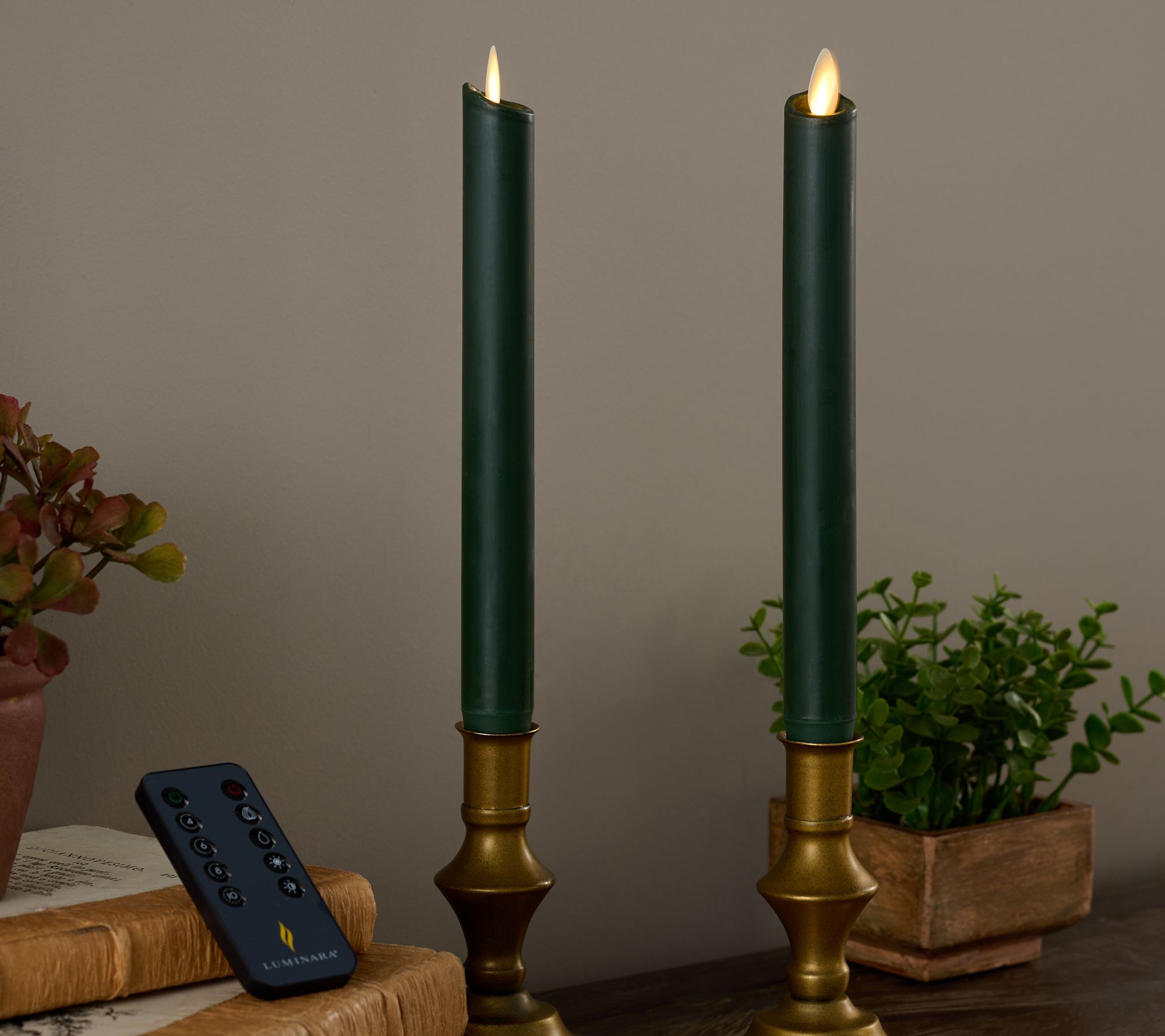 Luminara Flameless Set of 2 Coordinating Tapers