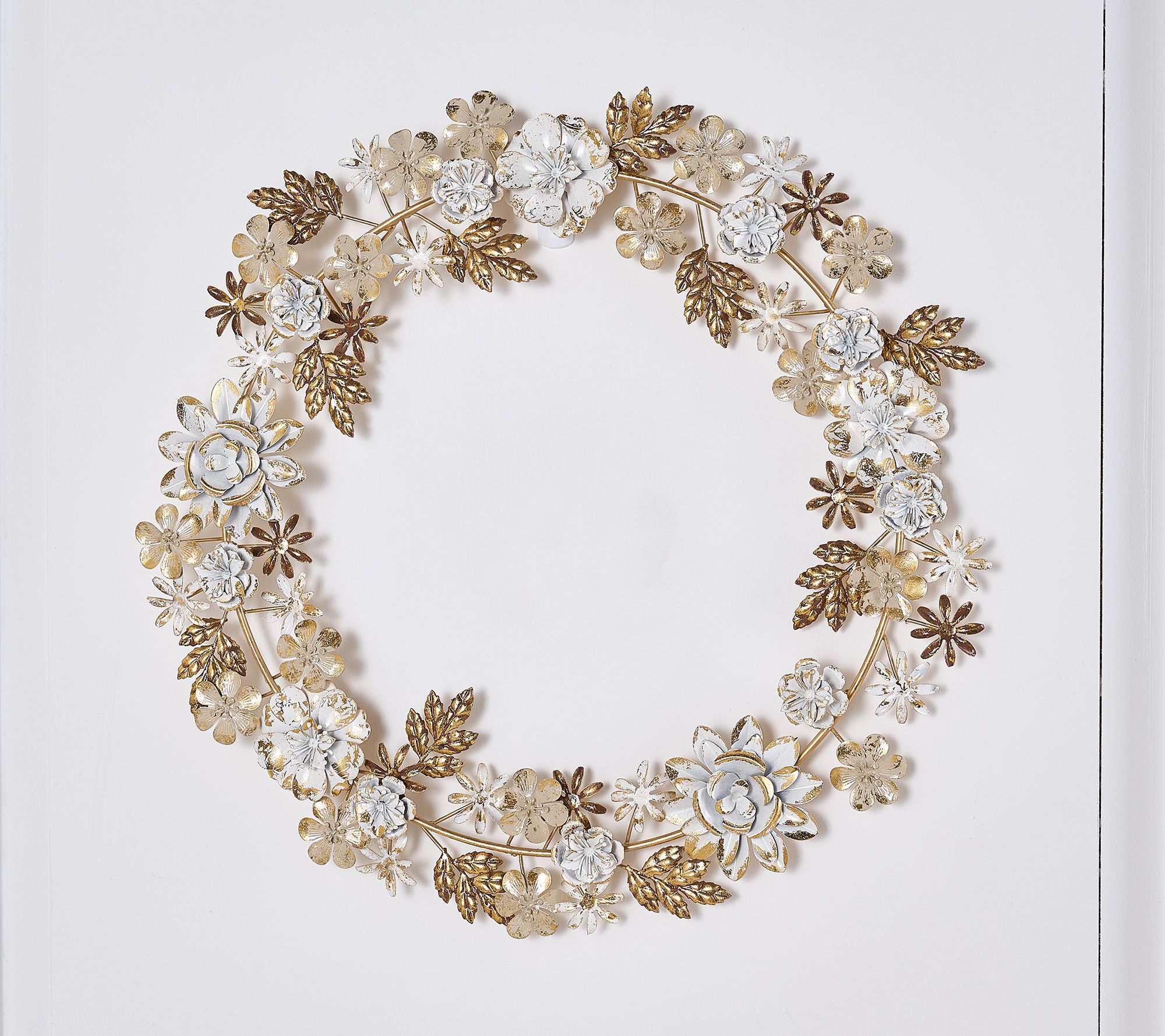 Home Reflections 23" Harvest Floral Metal Wreath